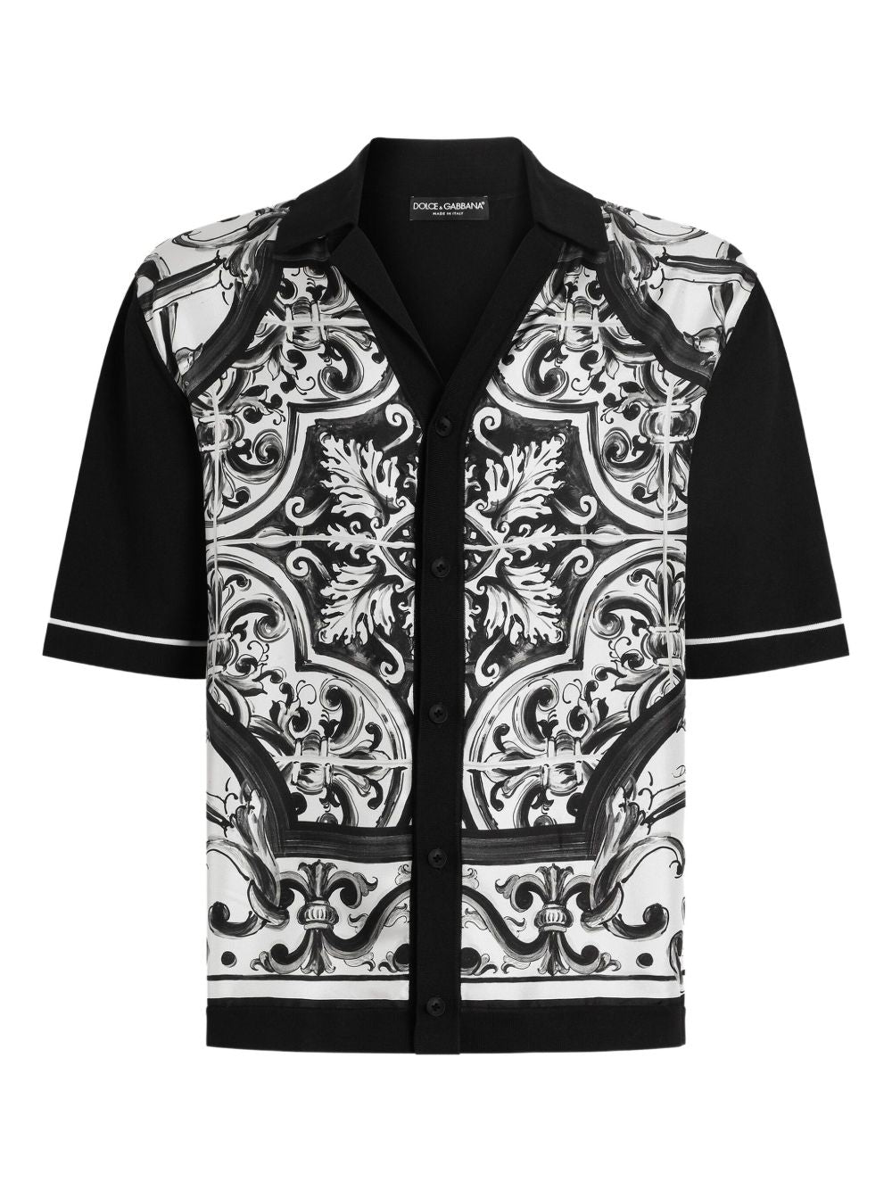DOLCE & GABBANA Majolica-Print Oversized Shirt - Size S