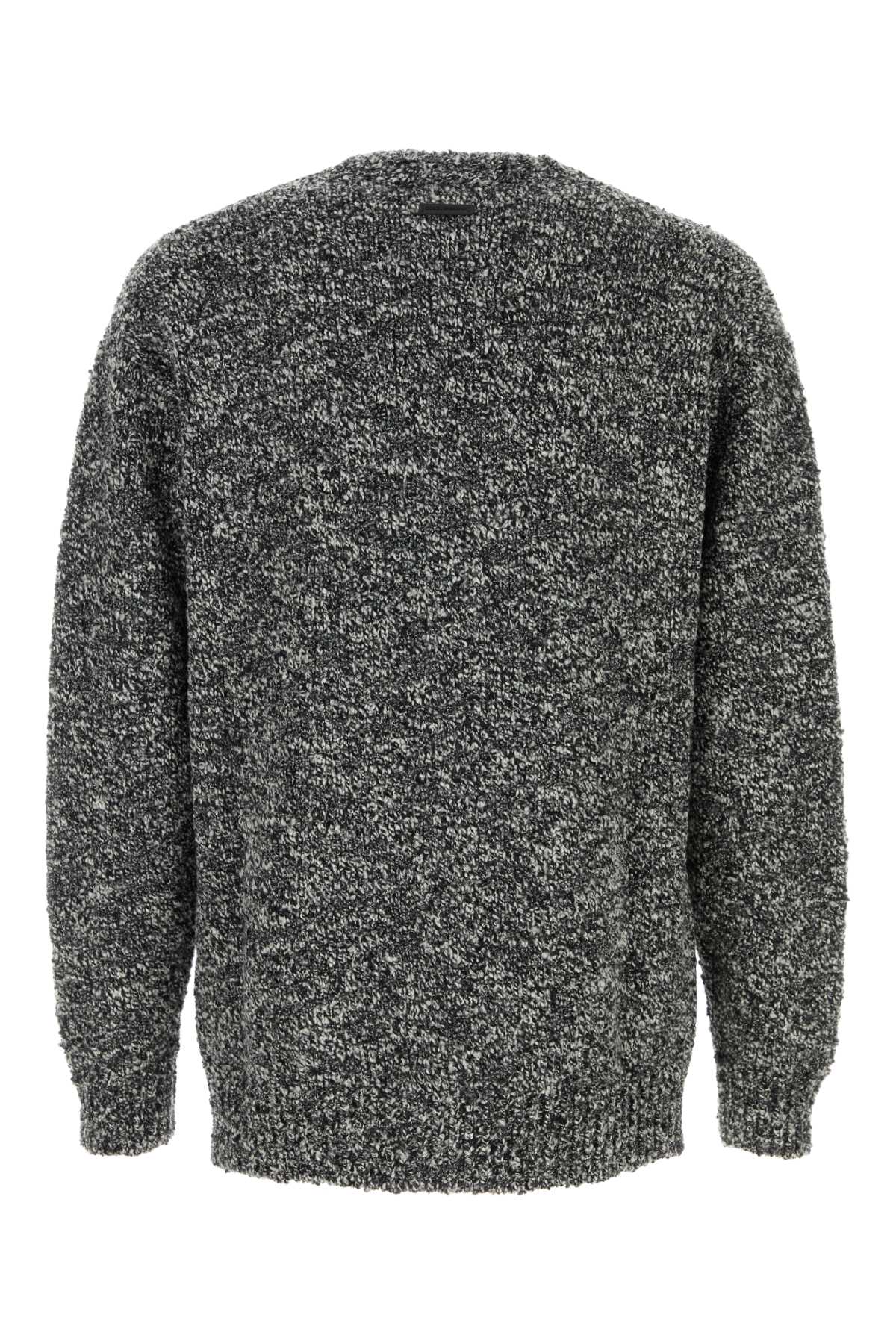 DOLCE & GABBANA Two-Tone Wool Blend Cardigan for Men
