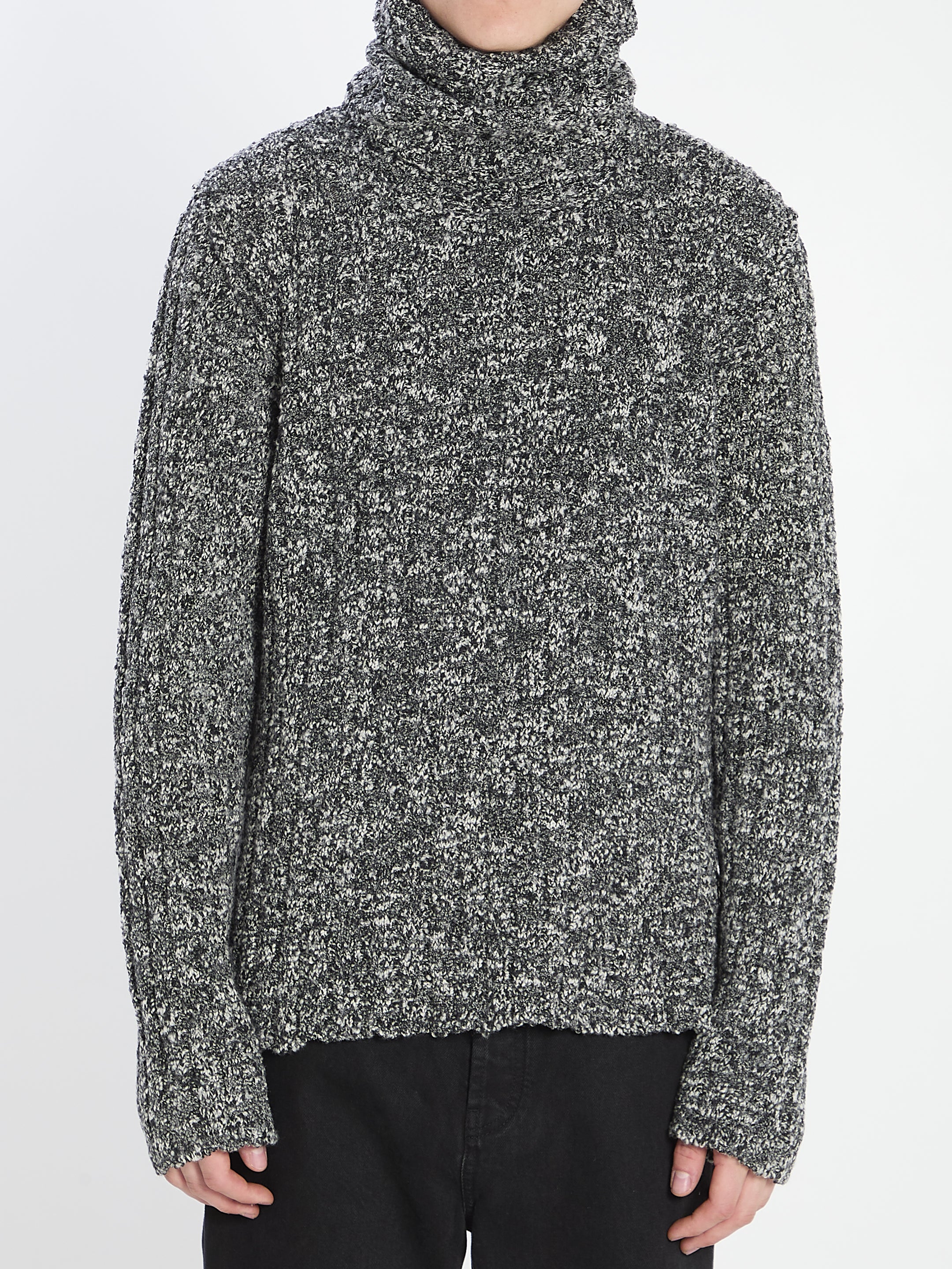 DOLCE & GABBANA Men's Speckled Roll Neck Jumper