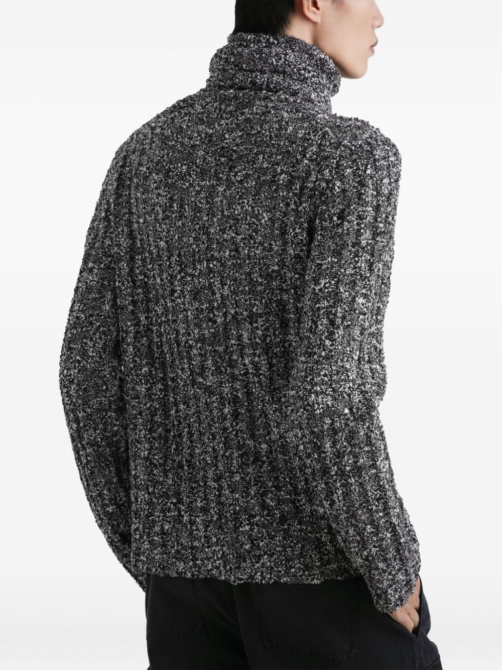 DOLCE & GABBANA Men's Speckled Roll Neck Jumper