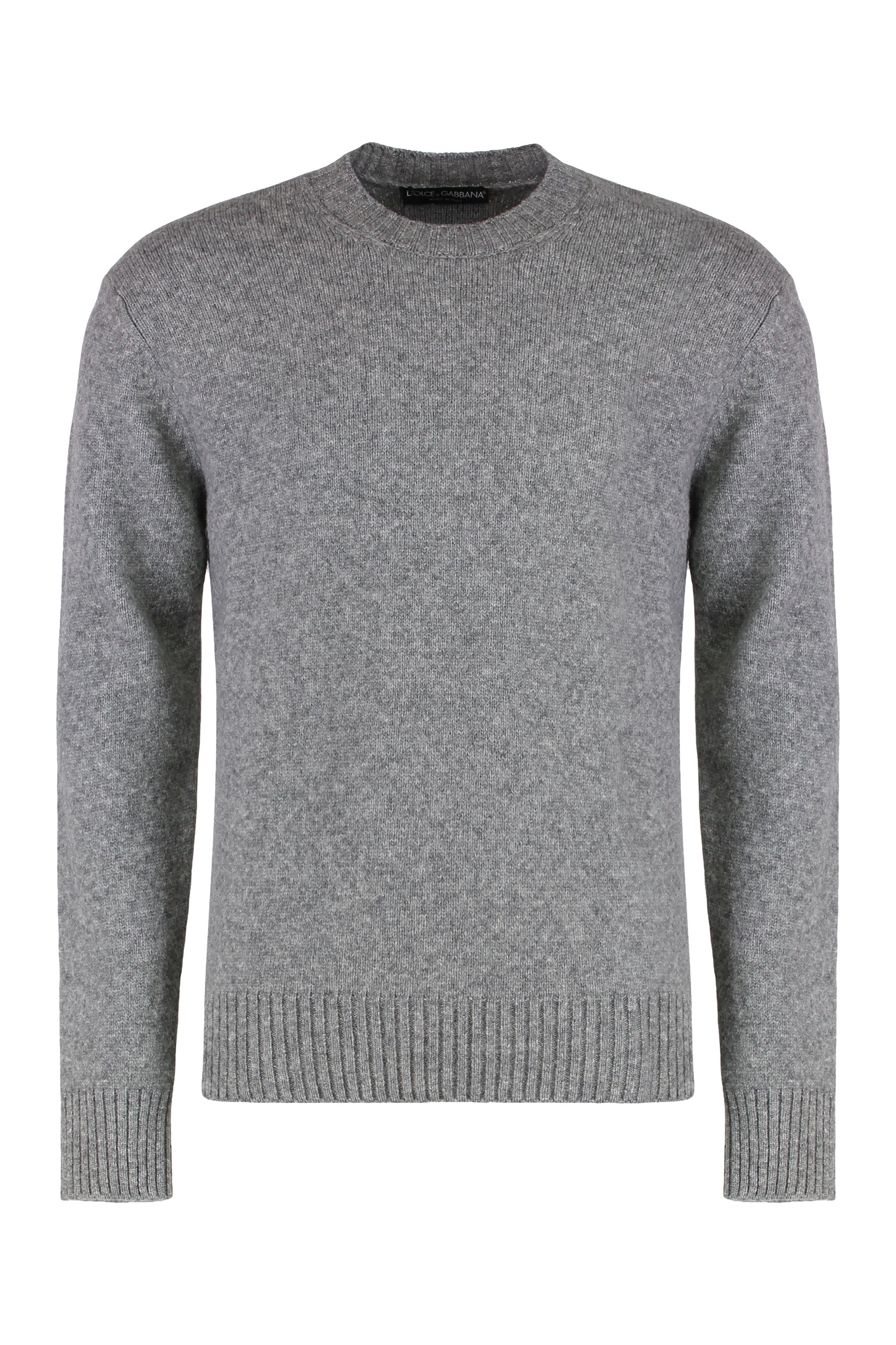 DOLCE & GABBANA Men's Round Neck Wool Blend Sweater