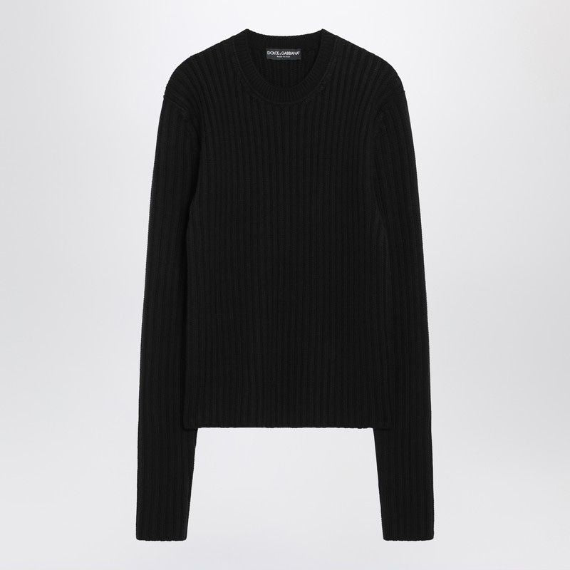 DOLCE & GABBANA Ribbed Crewneck Wool Sweater for Men