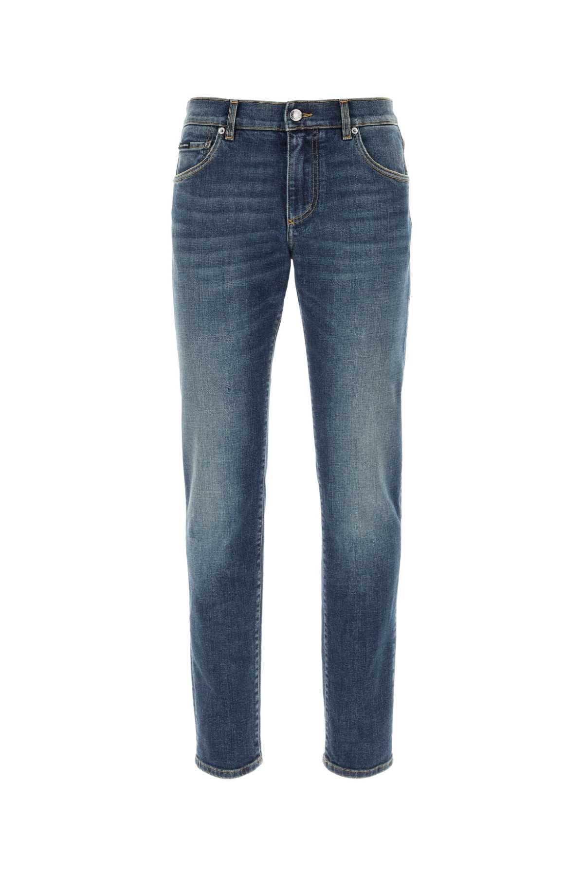 DOLCE & GABBANA Slim Stretch Washed Jeans