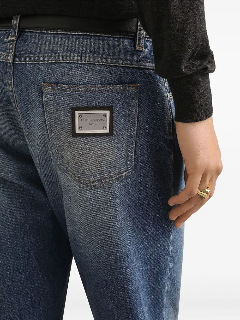 DOLCE & GABBANA Regular Fit Denim Jeans for Men