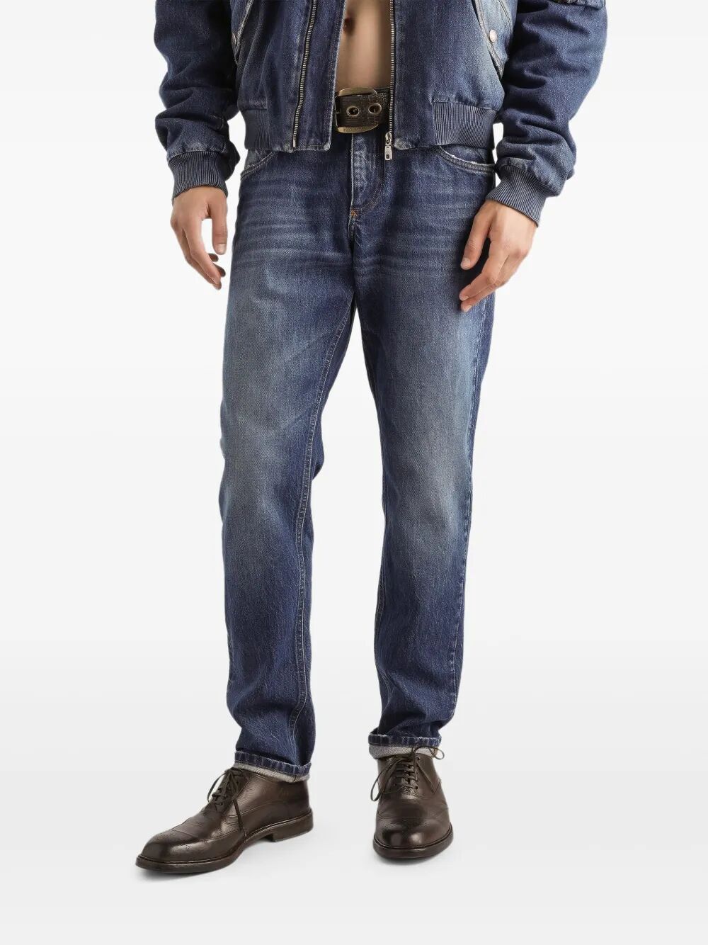 DOLCE & GABBANA Regular Fit Cotton Jeans for Men