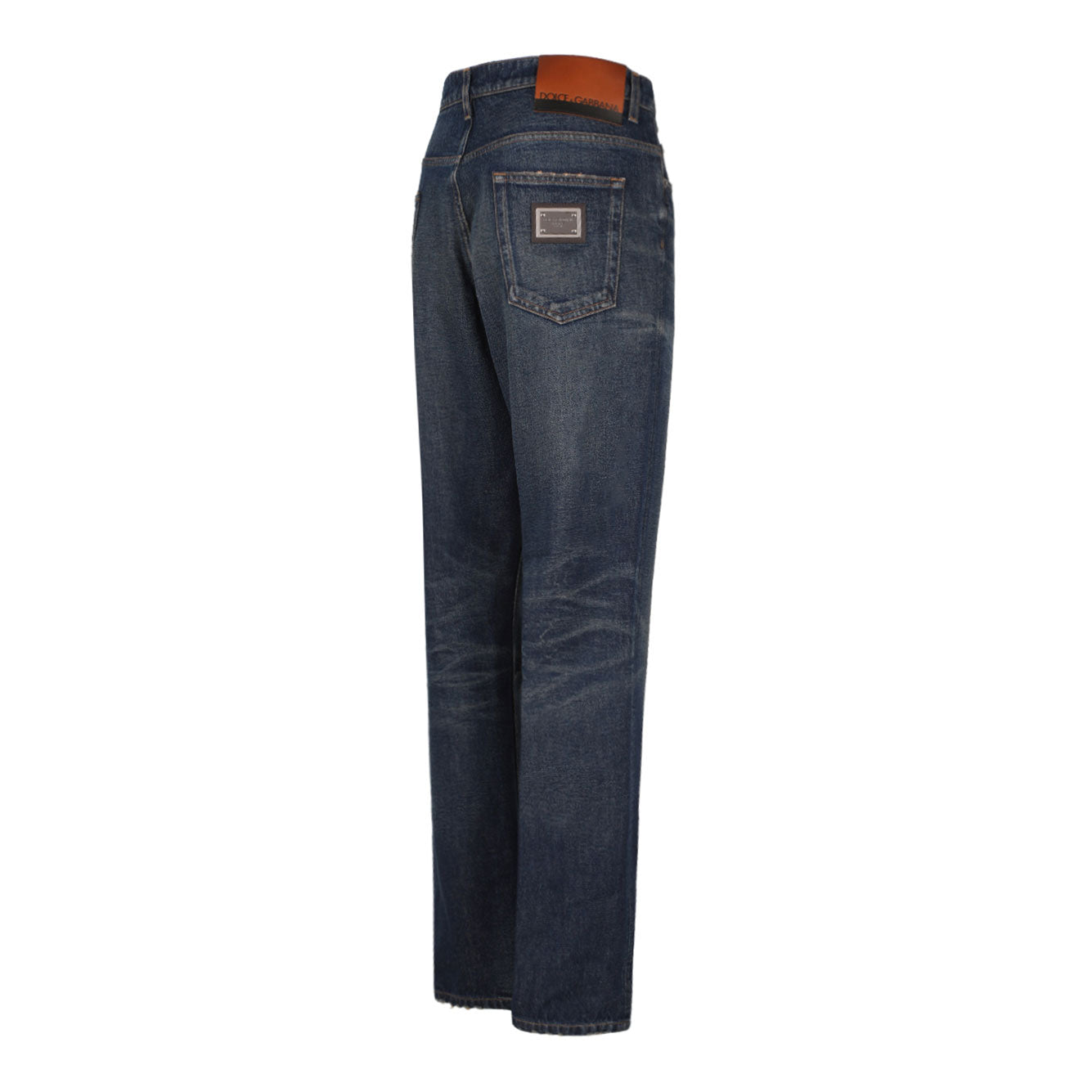 DOLCE & GABBANA Combined Colour Cotton Jeans for Men