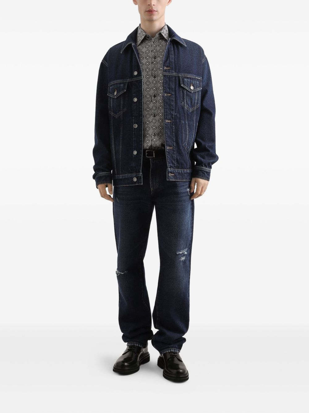 DOLCE & GABBANA Loose Fit Distressed Jeans