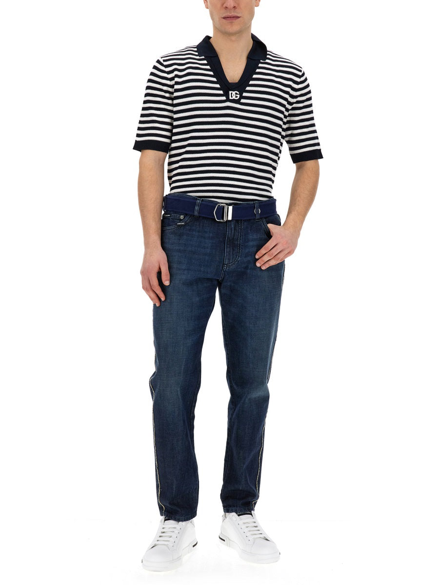 DOLCE & GABBANA Loose Fit Denim Jeans - Size 50 IT