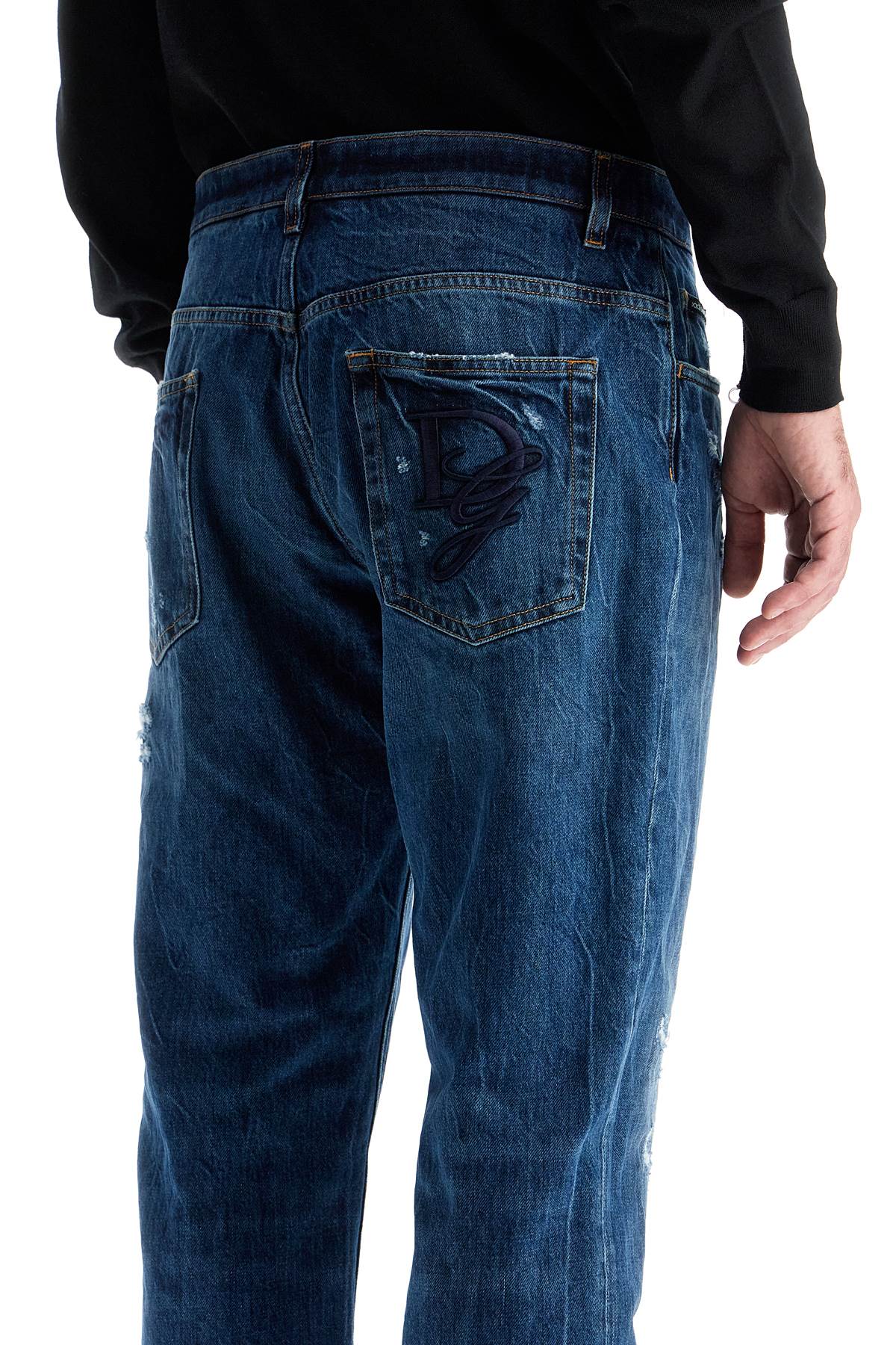 DOLCE & GABBANA Men's Denim Trousers for FW24