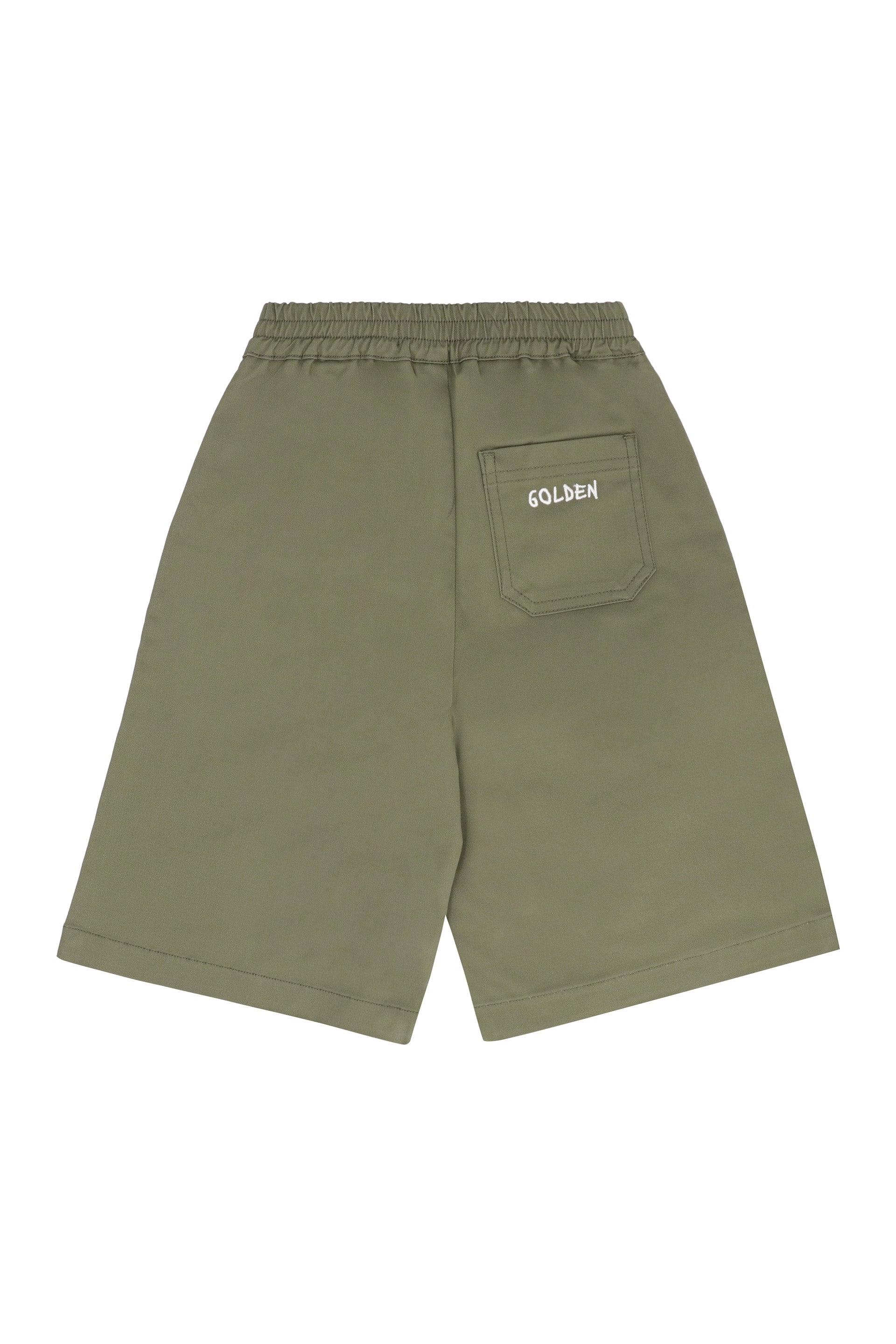 GOLDEN GOOSE KIDS Mini Journey Cotton Bermuda Shorts