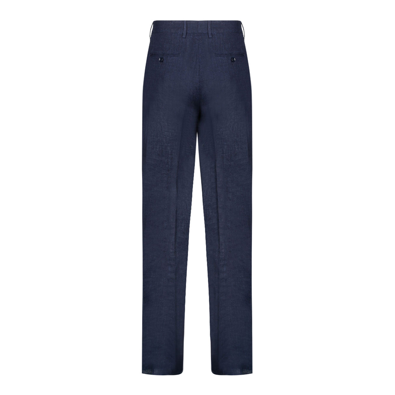 DOLCE & GABBANA Linen Trousers for Men - Melange Azzurri Fit
