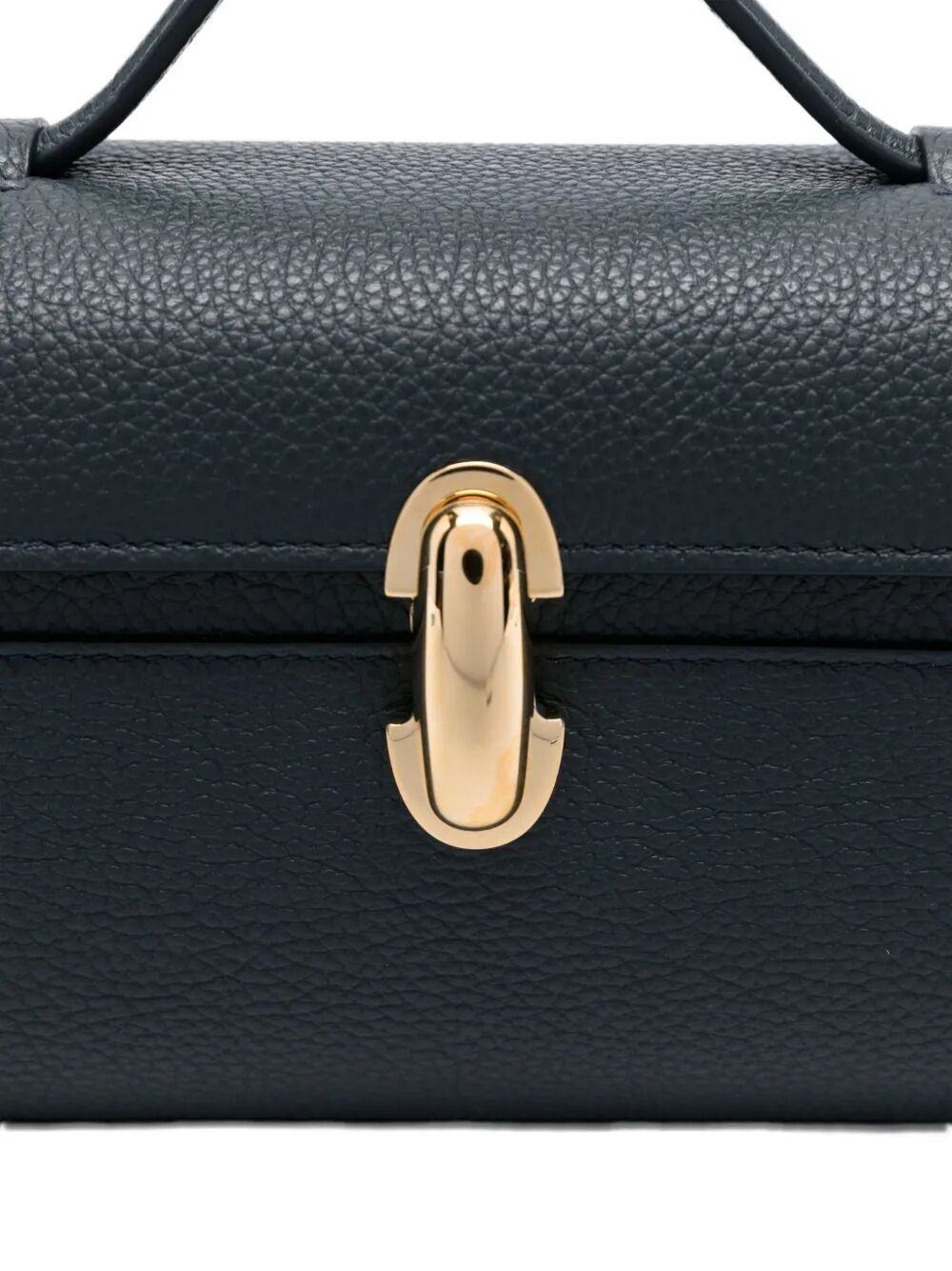 SAVETTE Mini Grained Leather Clutch