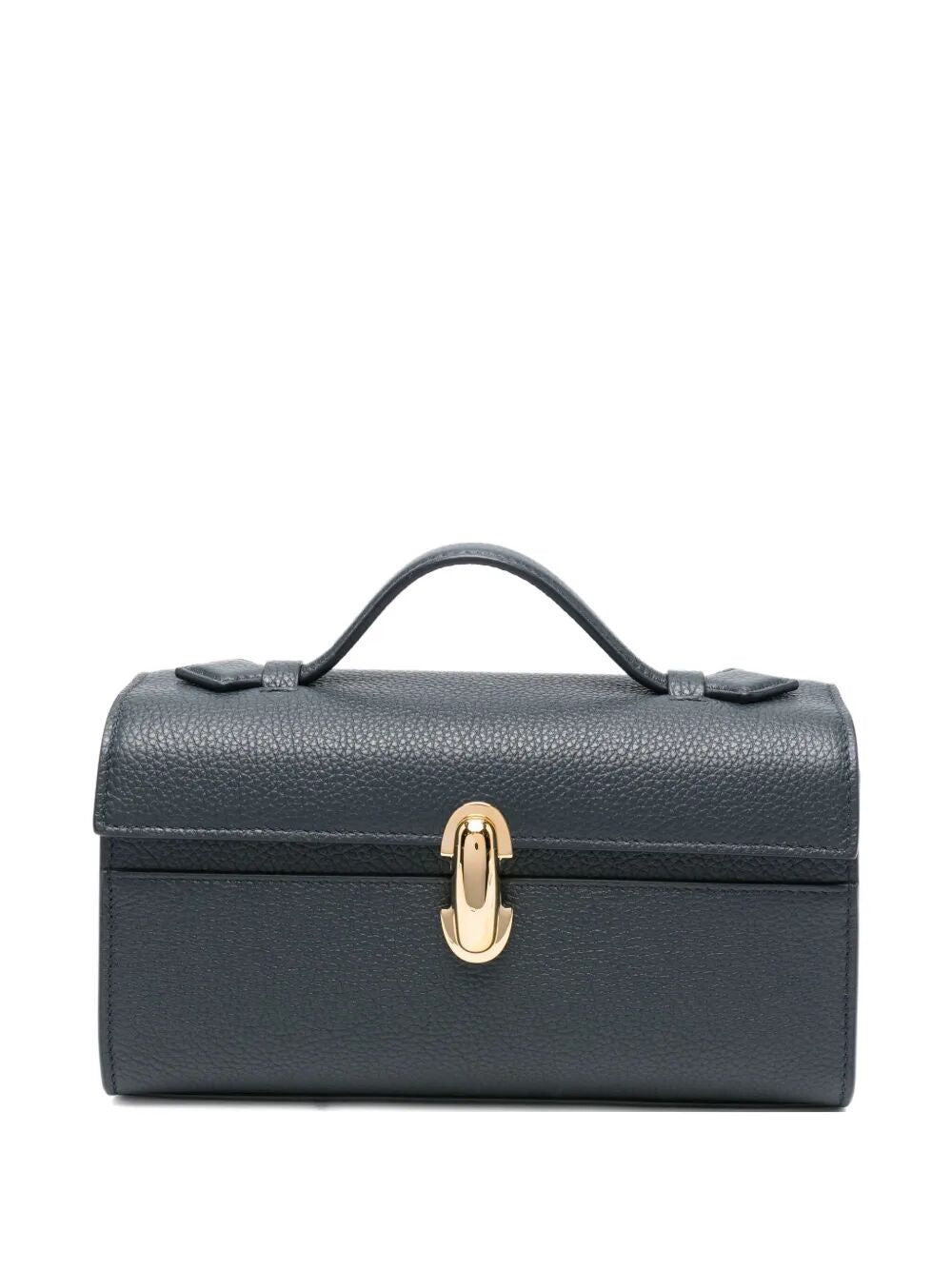 SAVETTE Mini Grained Leather Clutch