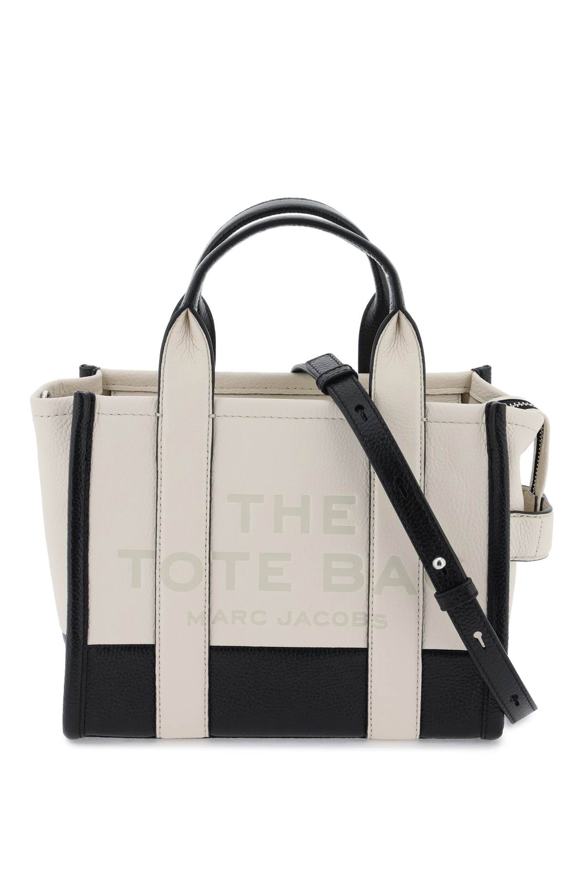 MARC JACOBS Two-Tone Leather Mini Tote Handbag