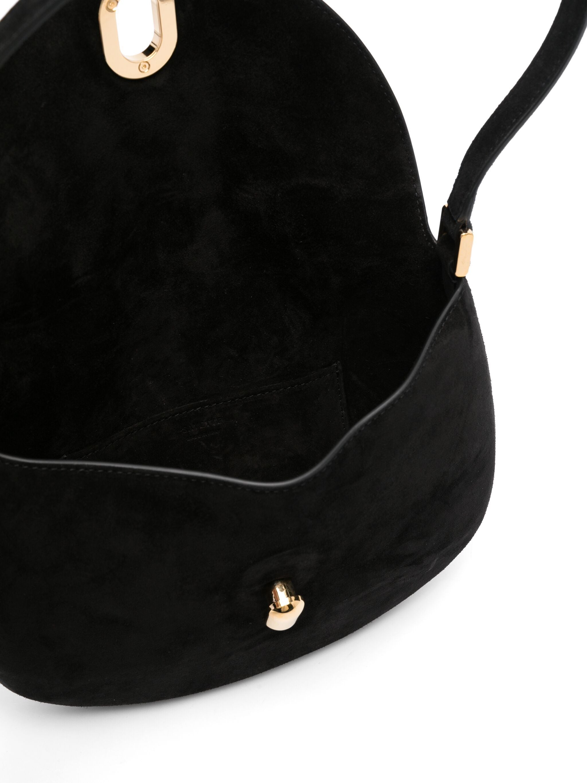 SAVETTE Mini Tondo Hobo Handbag in Suede