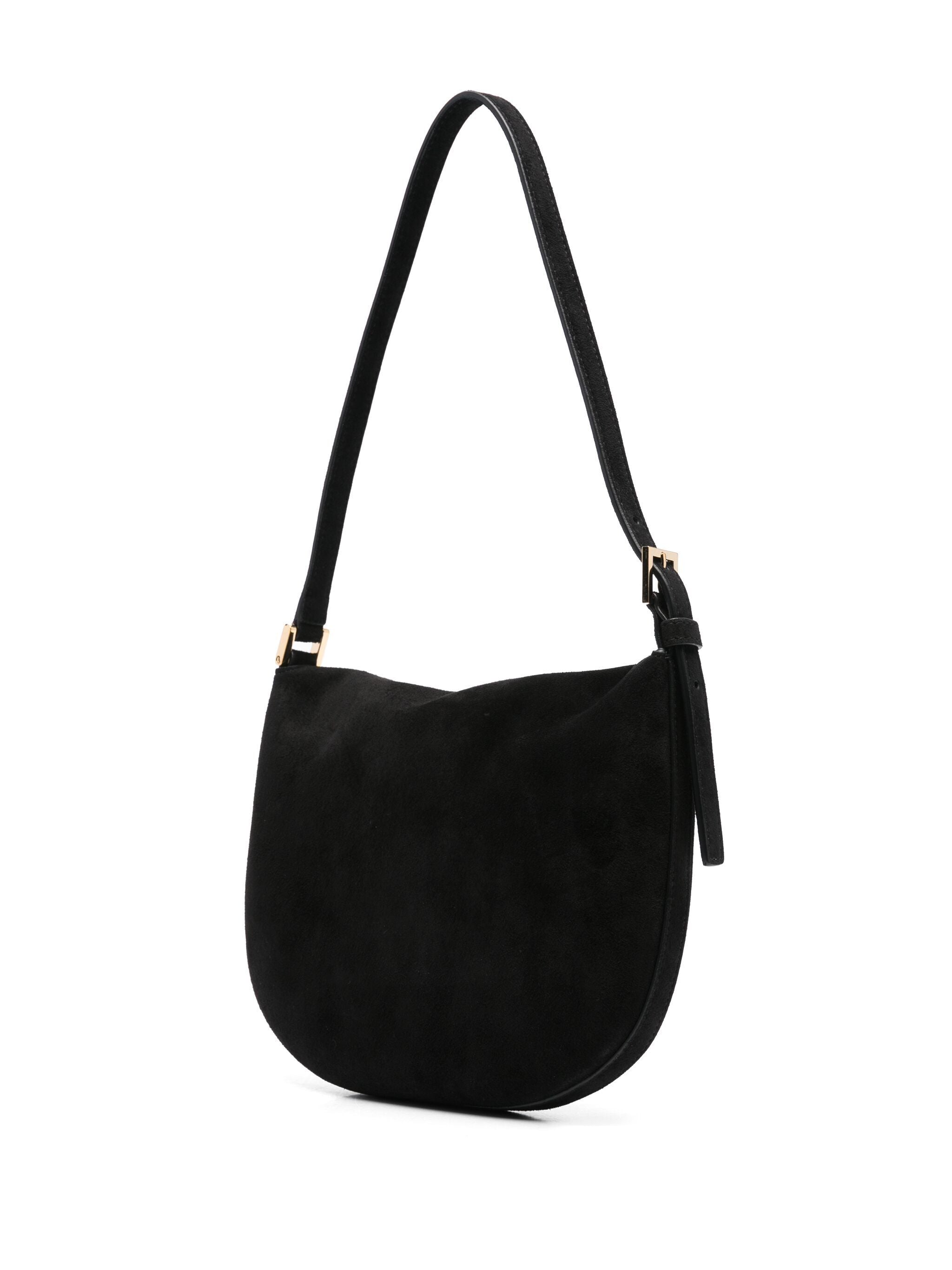 SAVETTE Mini Tondo Hobo Handbag in Suede
