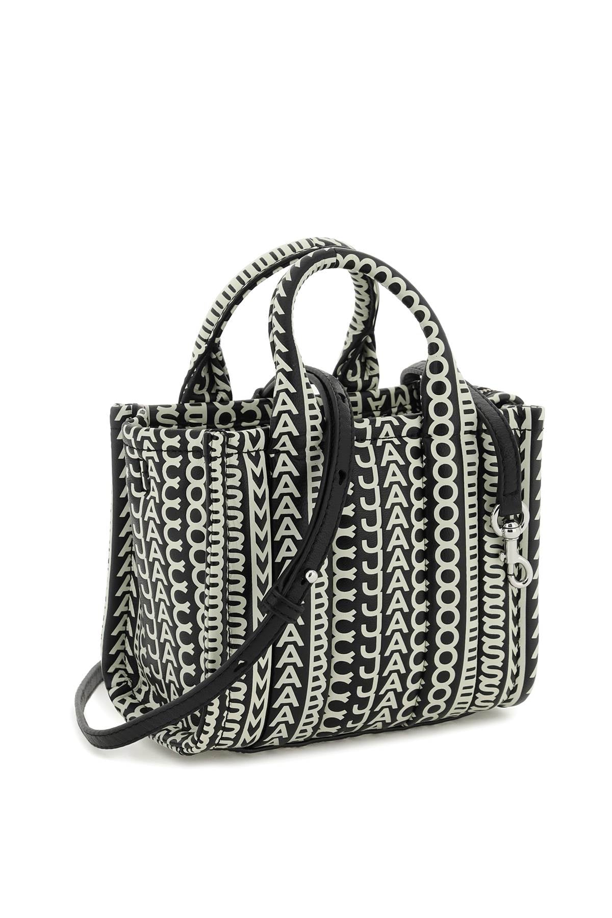 MARC JACOBS Mini Monogram Leather Micro Tote Handbag