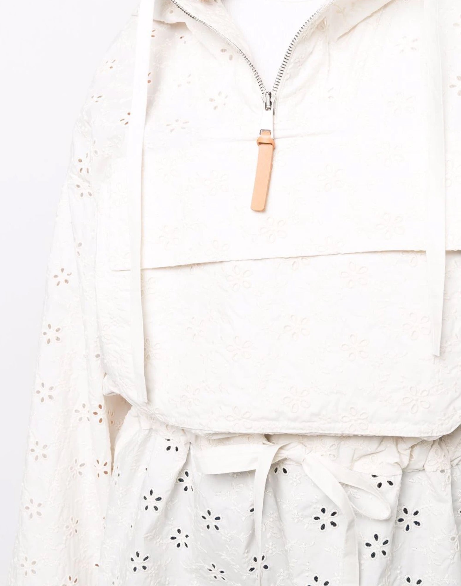 MONCLER Mini Broderie Anglaise Cape for Women