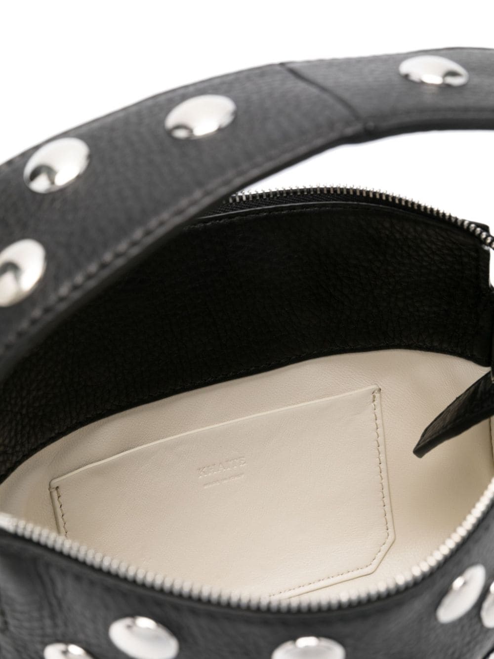 KHAITE Mini Leather Handbag with Stud Embellishments