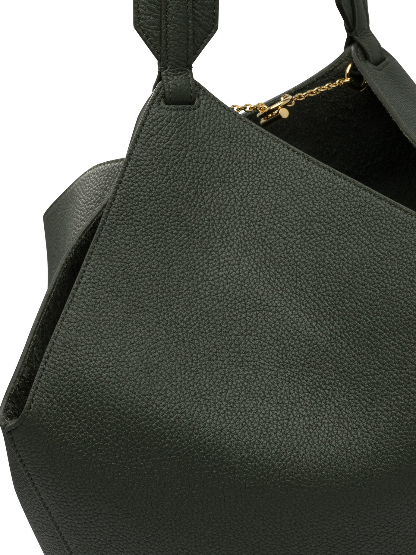 KHAITE Calfskin Shoulder Handbag 35.5X46X21 CM