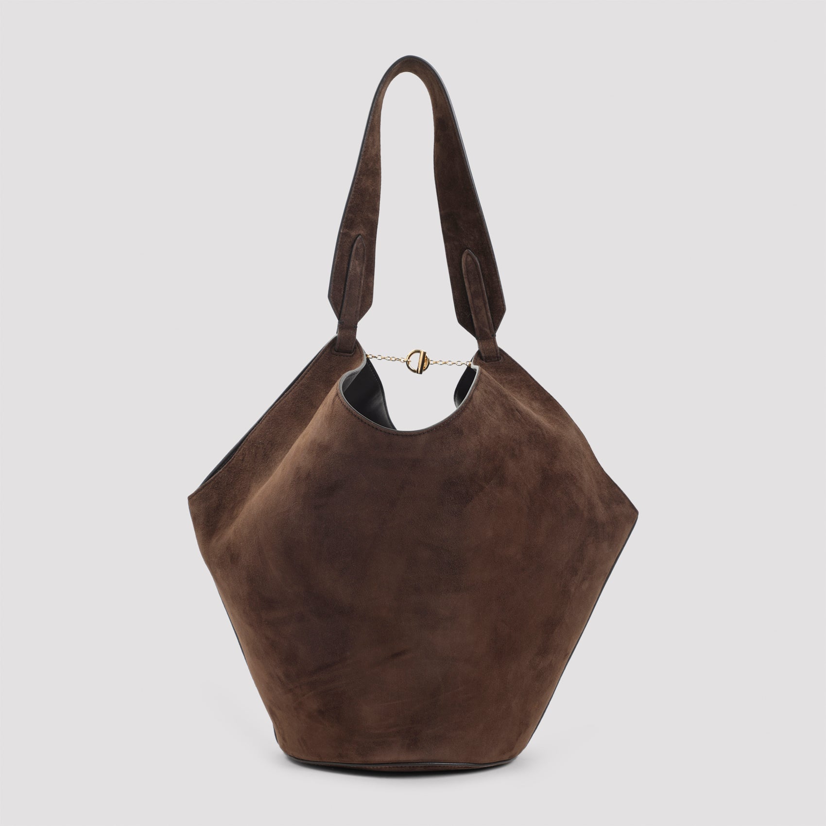 KHAITE Mini Leather Skin Tote Handbag