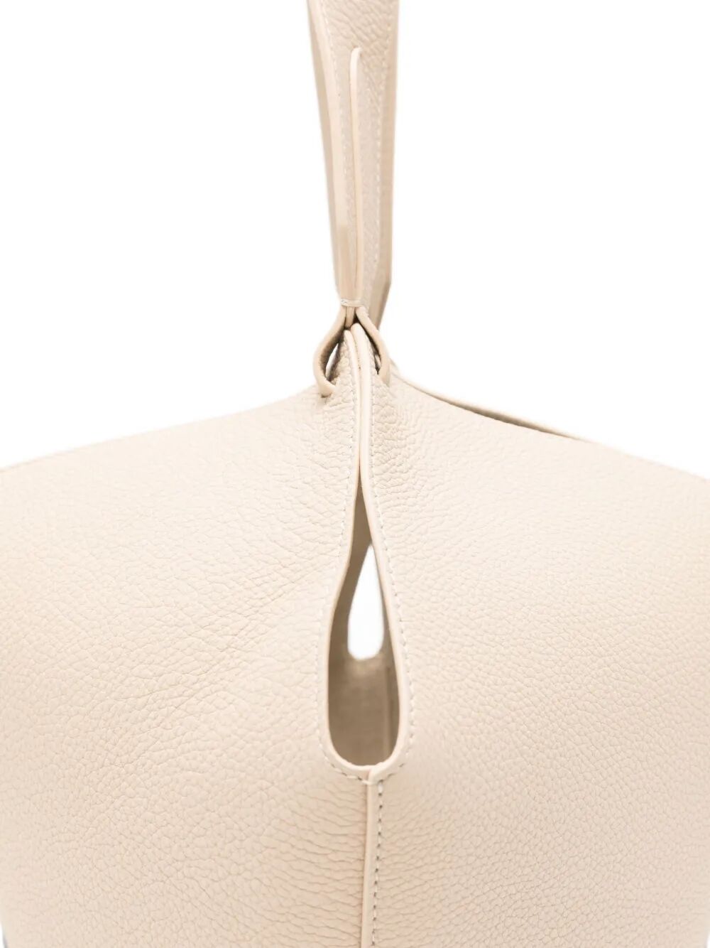 KHAITE Mini Leather Tote Handbag