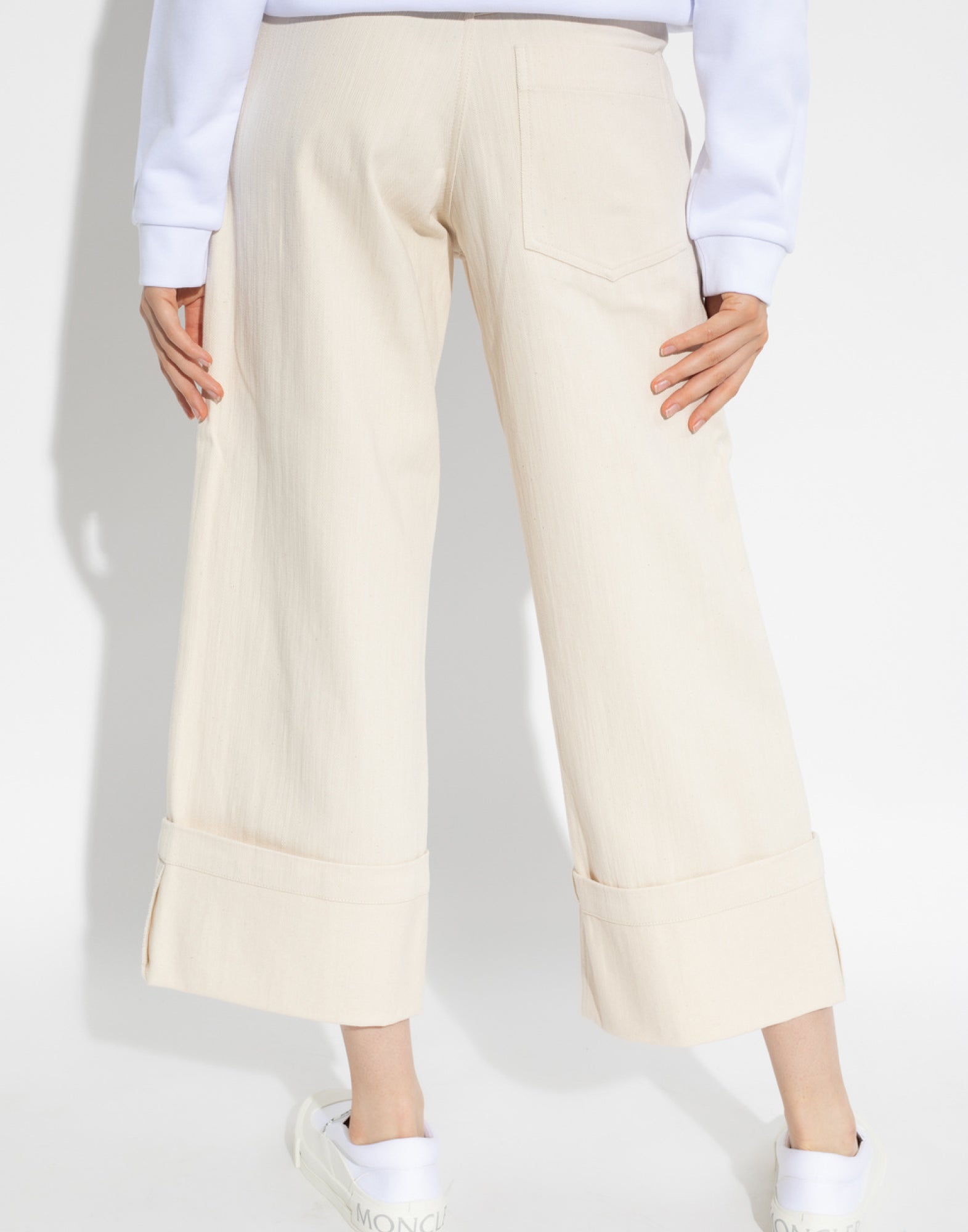 MONCLER Wide Leg Trousers for Women - SS24 Collection