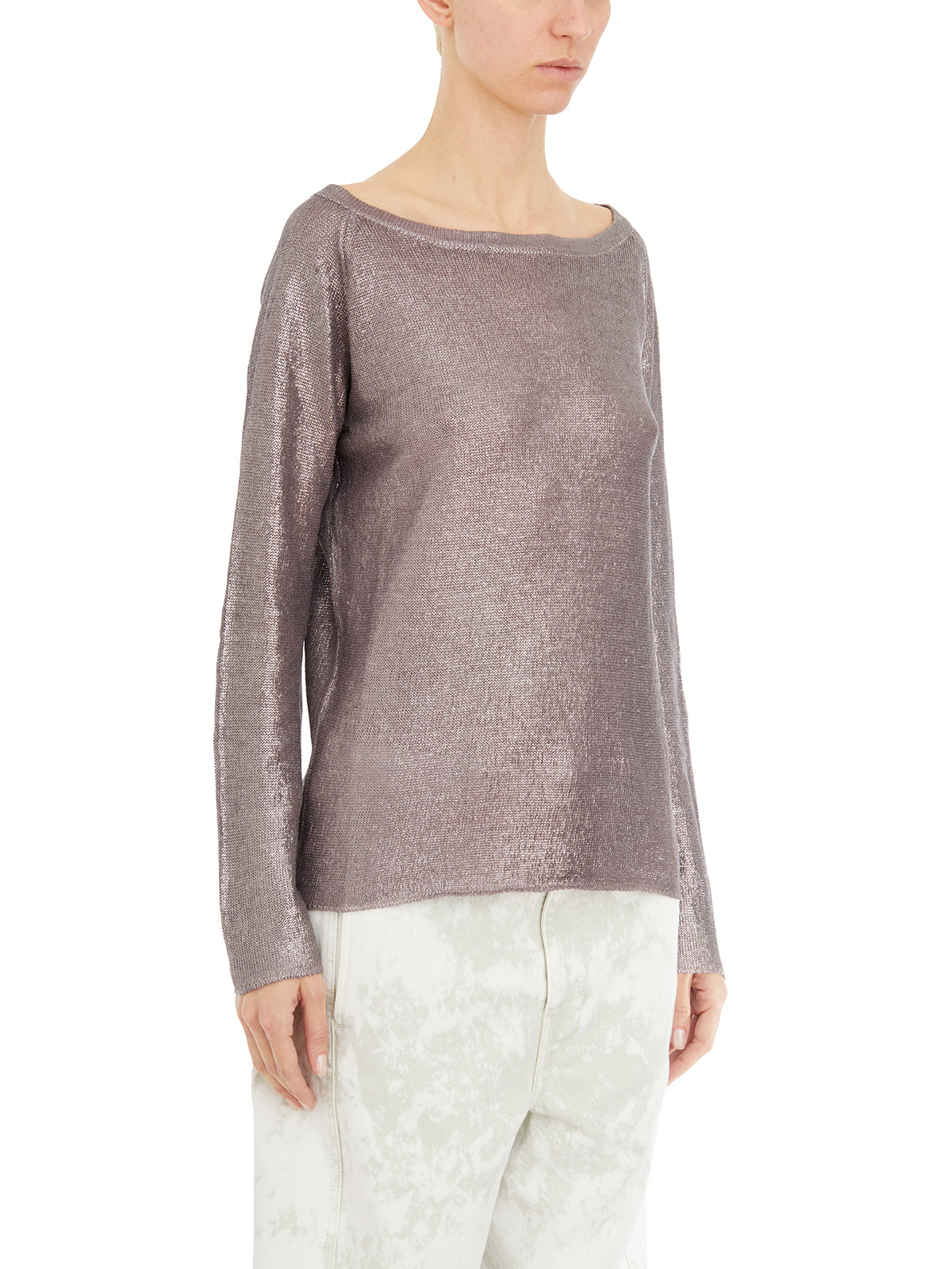 AVANT TOI Slim Fit Women’s Sweater with Boat Neck