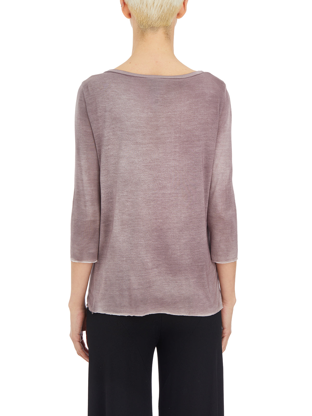 AVANT TOI Chic 3/4 Sleeve Boat Neck Sweater