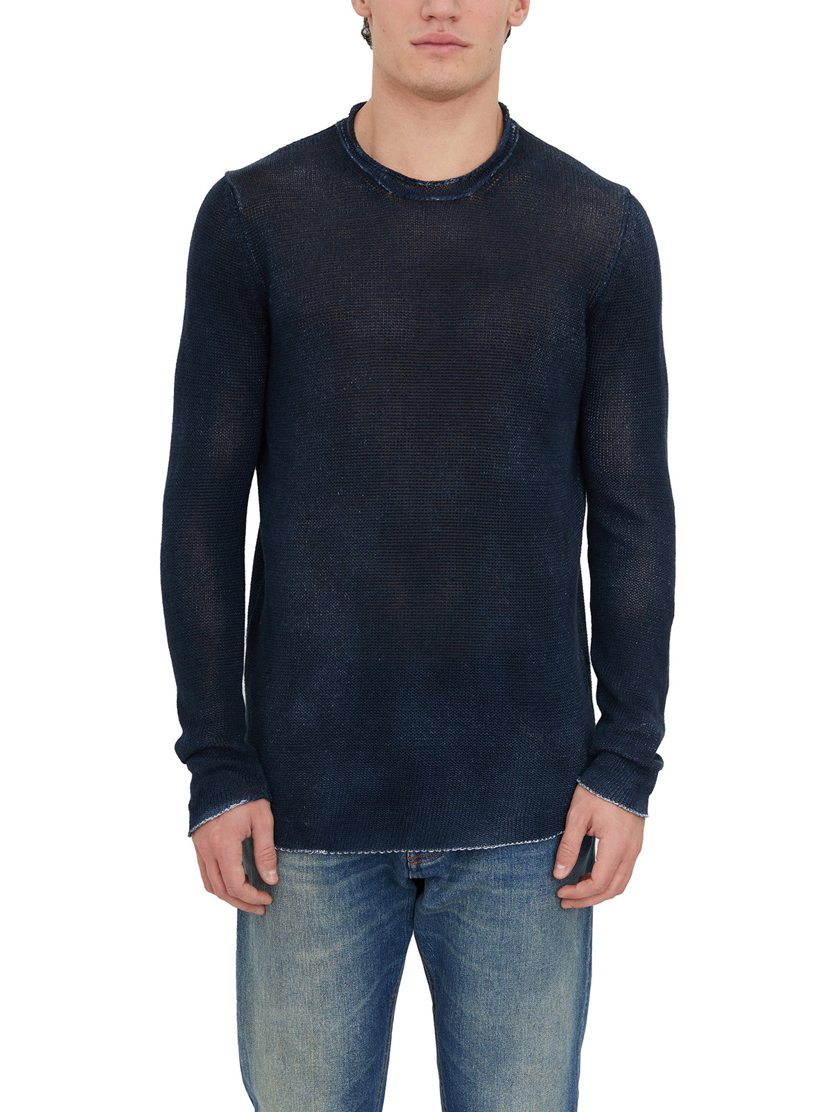 AVANT TOI Men's Lightweight Crew Neck Sweater - Size M