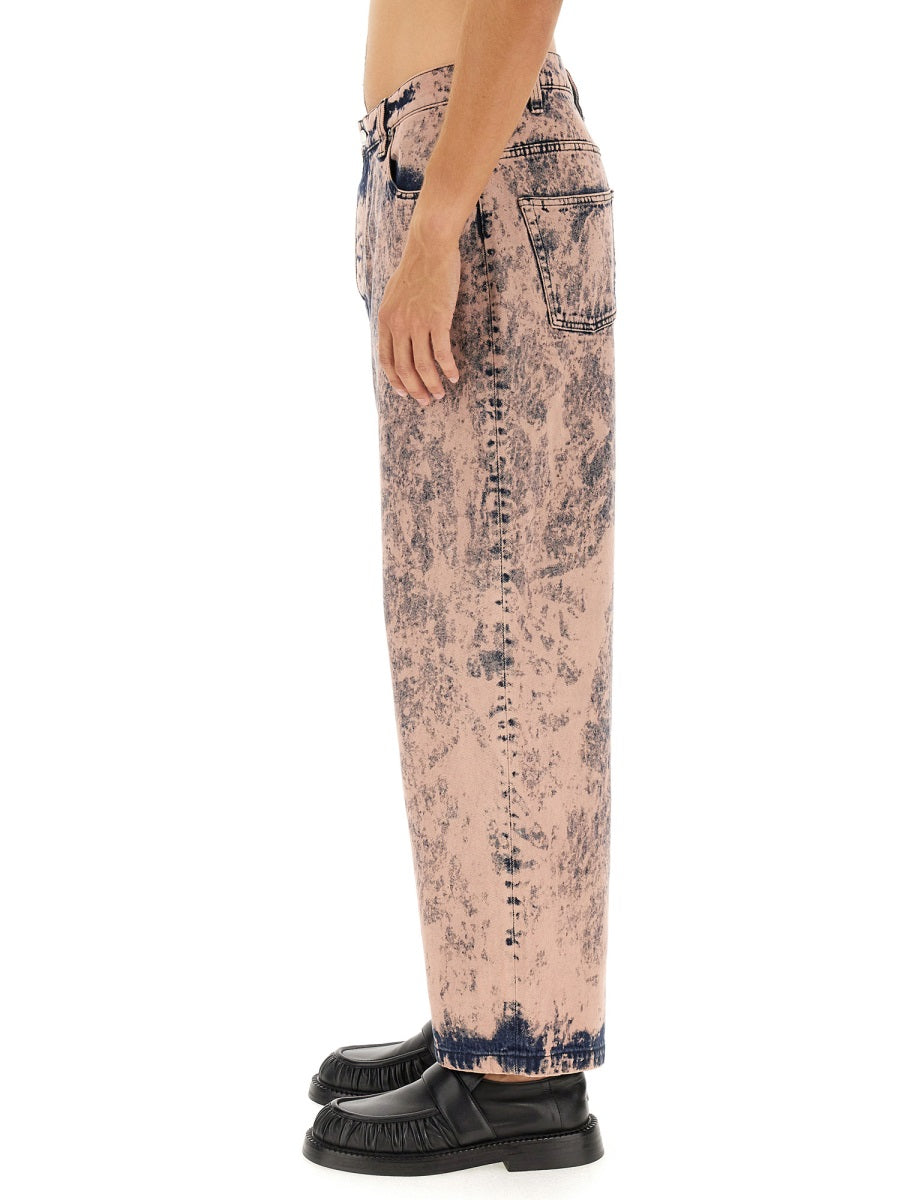 ETUDES STUDIO Wide Leg Organic Cotton Jeans - Size 50