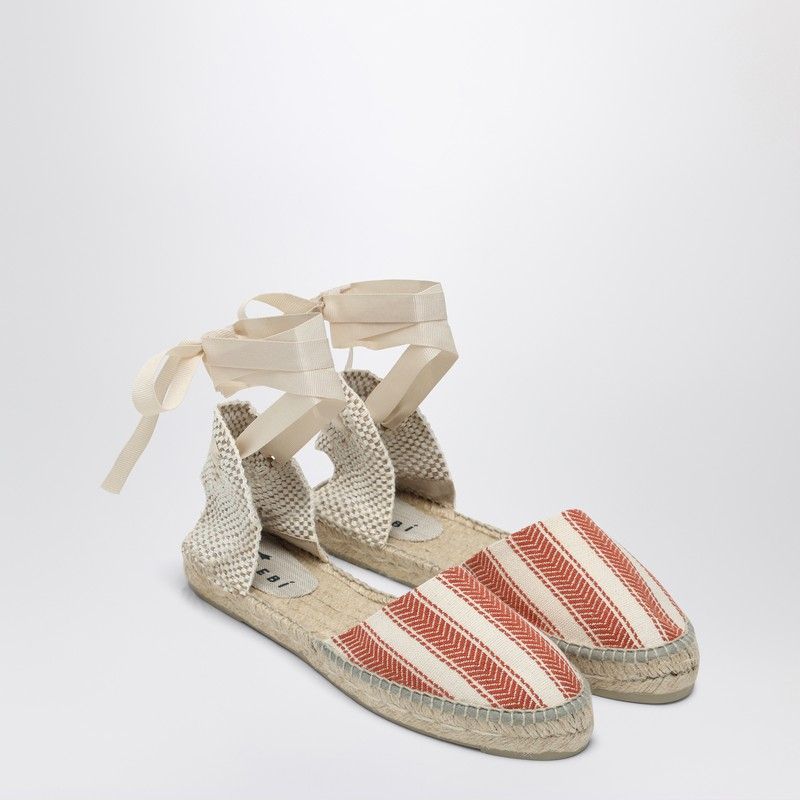 MANEBI Low Espadrilles with Ankle Laces for Women - SS25