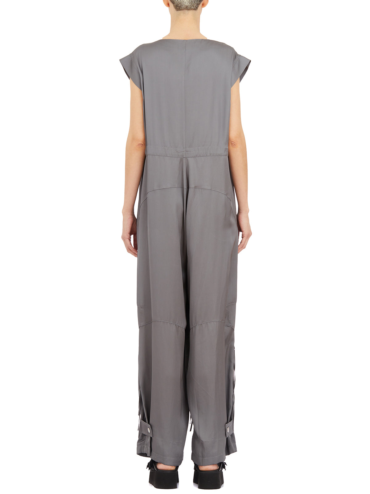ANDREA YA'AQOV Women's Stylish Jumpsuit with Zip Front Opening - Size S