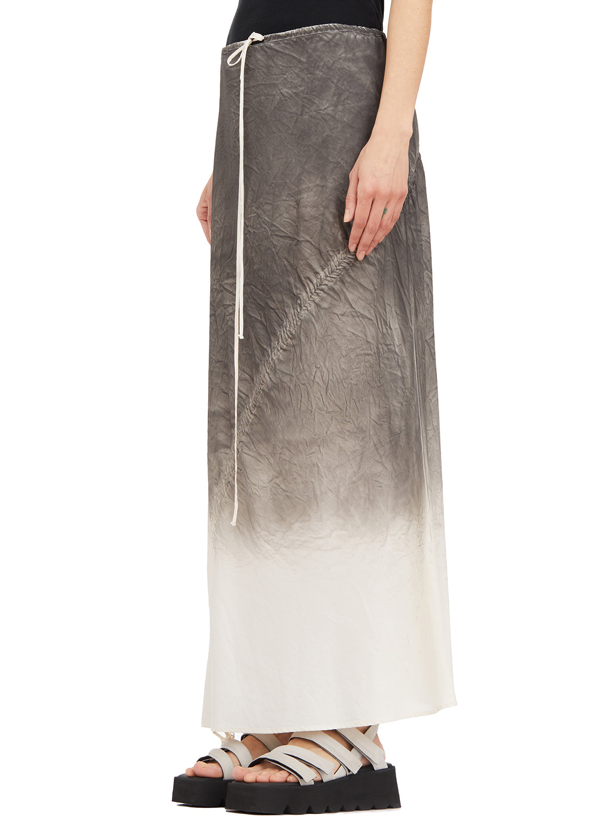 ANDREA YA'AQOV Culotte Mini Skirt with Crinkled Effect - Small