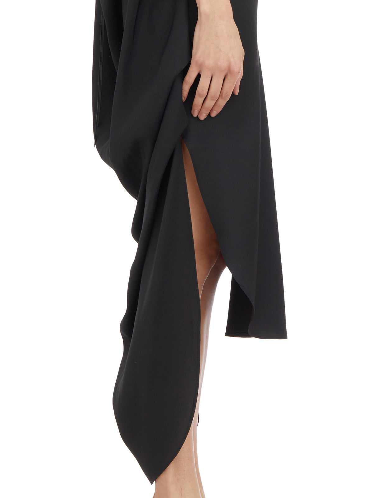 ANDREA YA'AQOV Silk Tech V-Neck Mini Suit - Size S