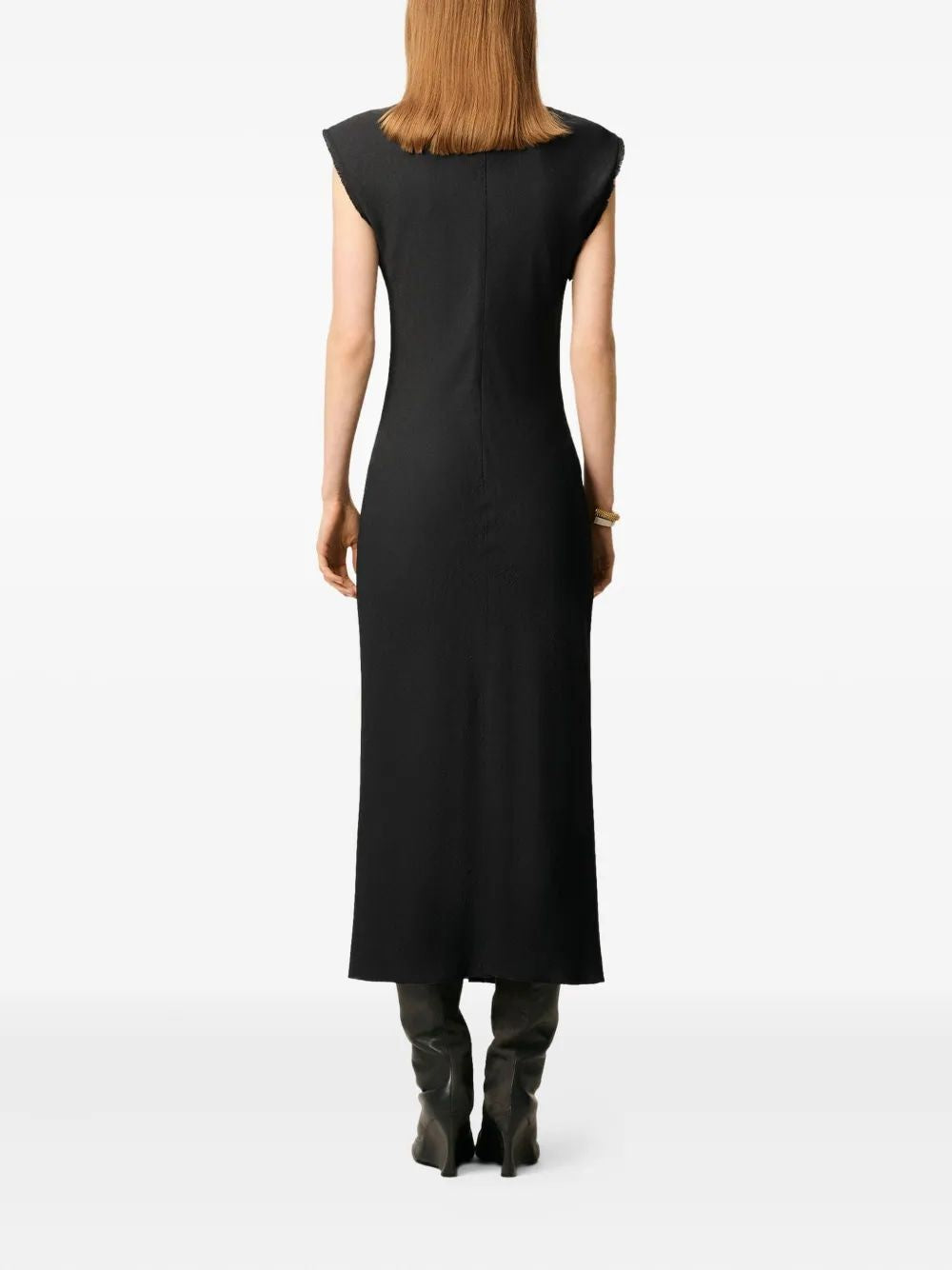 AMI PARIS Raw Edge Midi Dress for Women