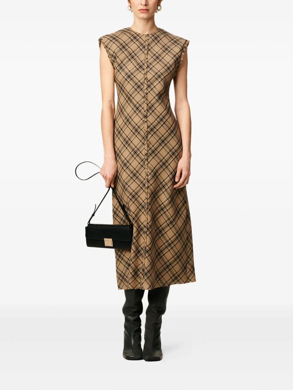 AMI PARIS Wool Long Dress for Women - Fall/Winter Collection