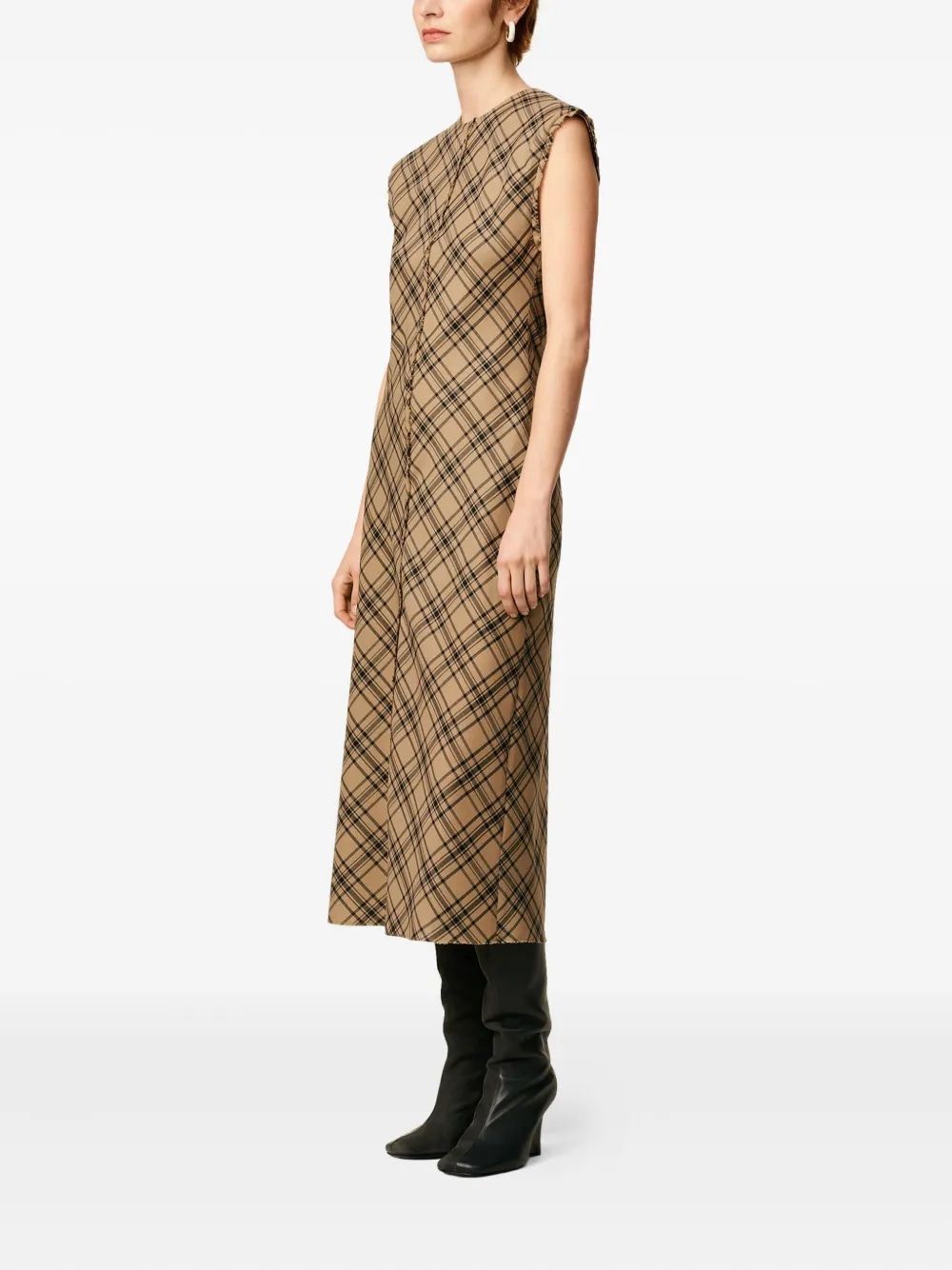 AMI PARIS Wool Long Dress for Women - Fall/Winter Collection