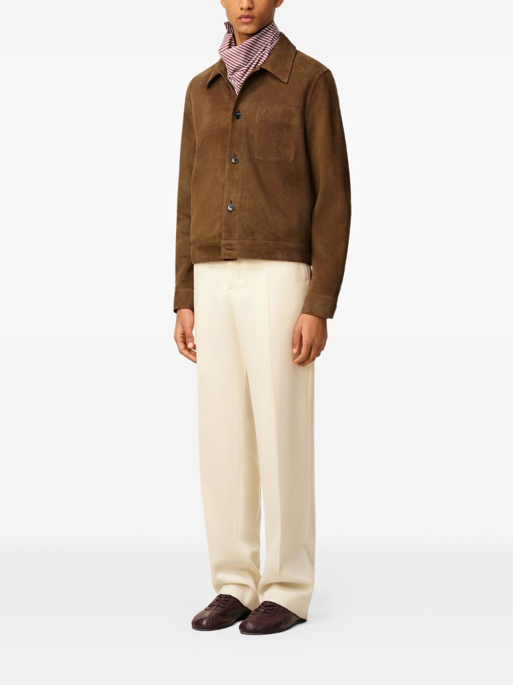 AMI Button Fastening Jacket for Men - FW25 Collection