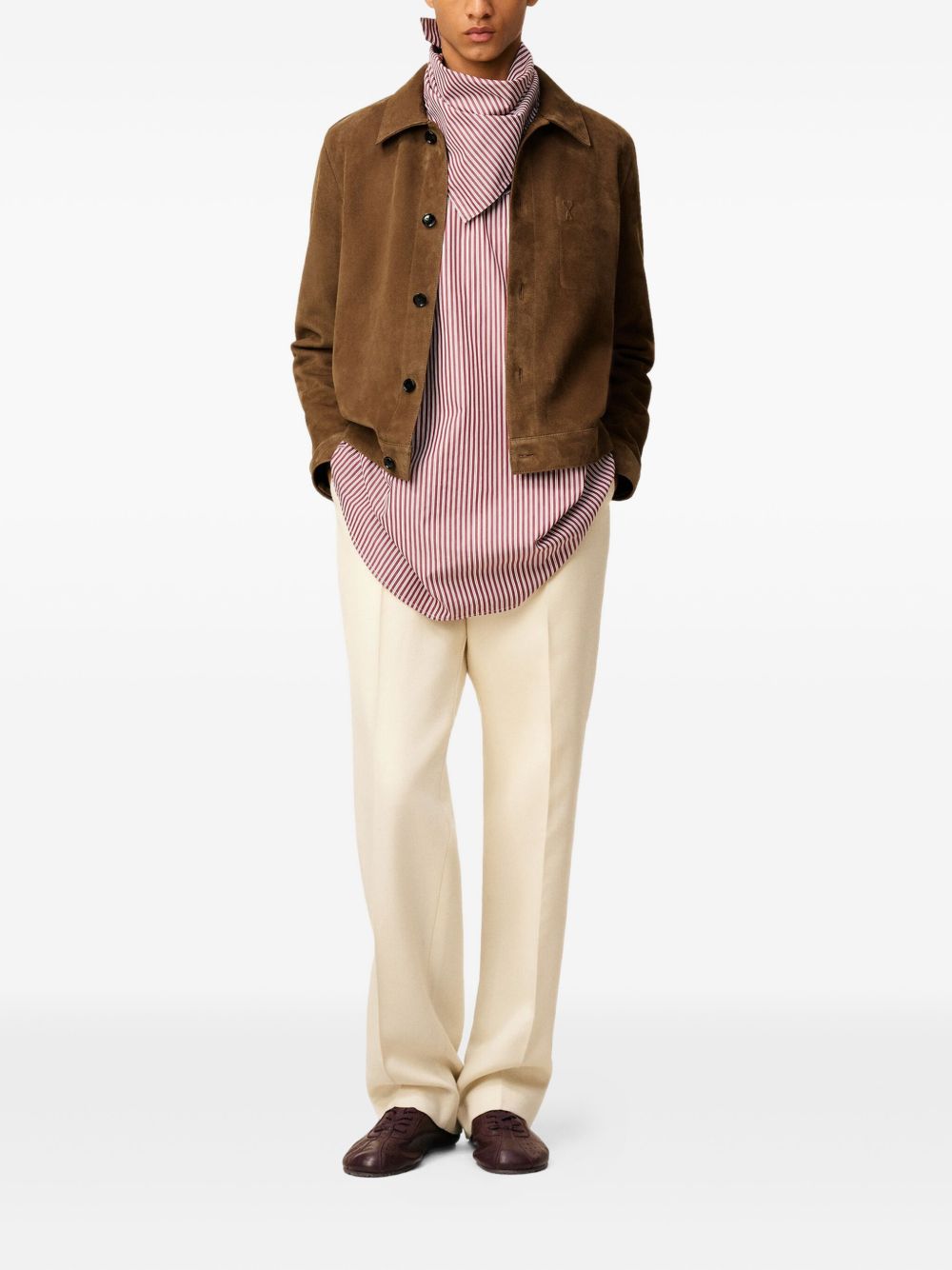 AMI Button Fastening Jacket for Men - FW25 Collection