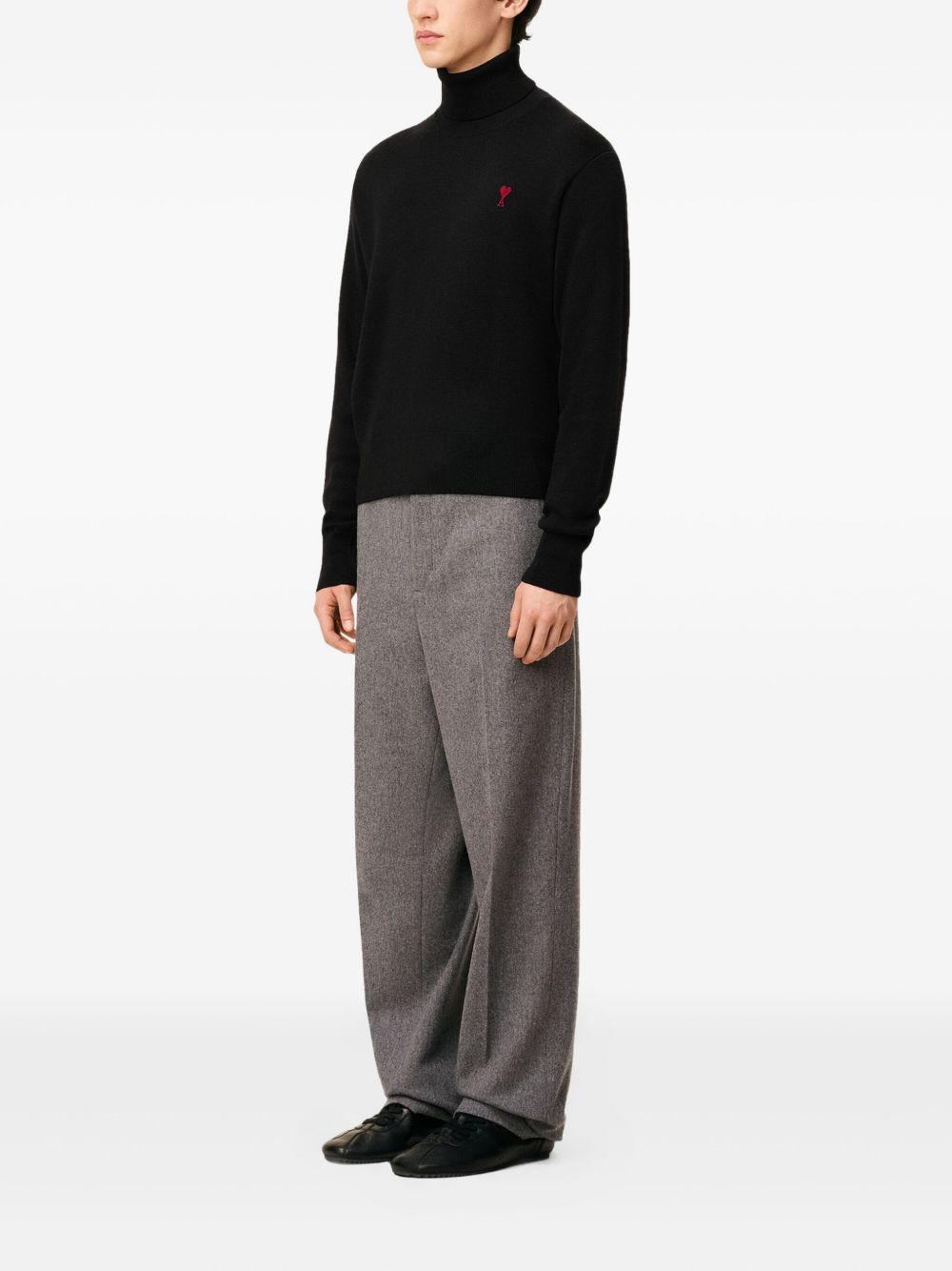 AMI Wool Roll Neck Sweater