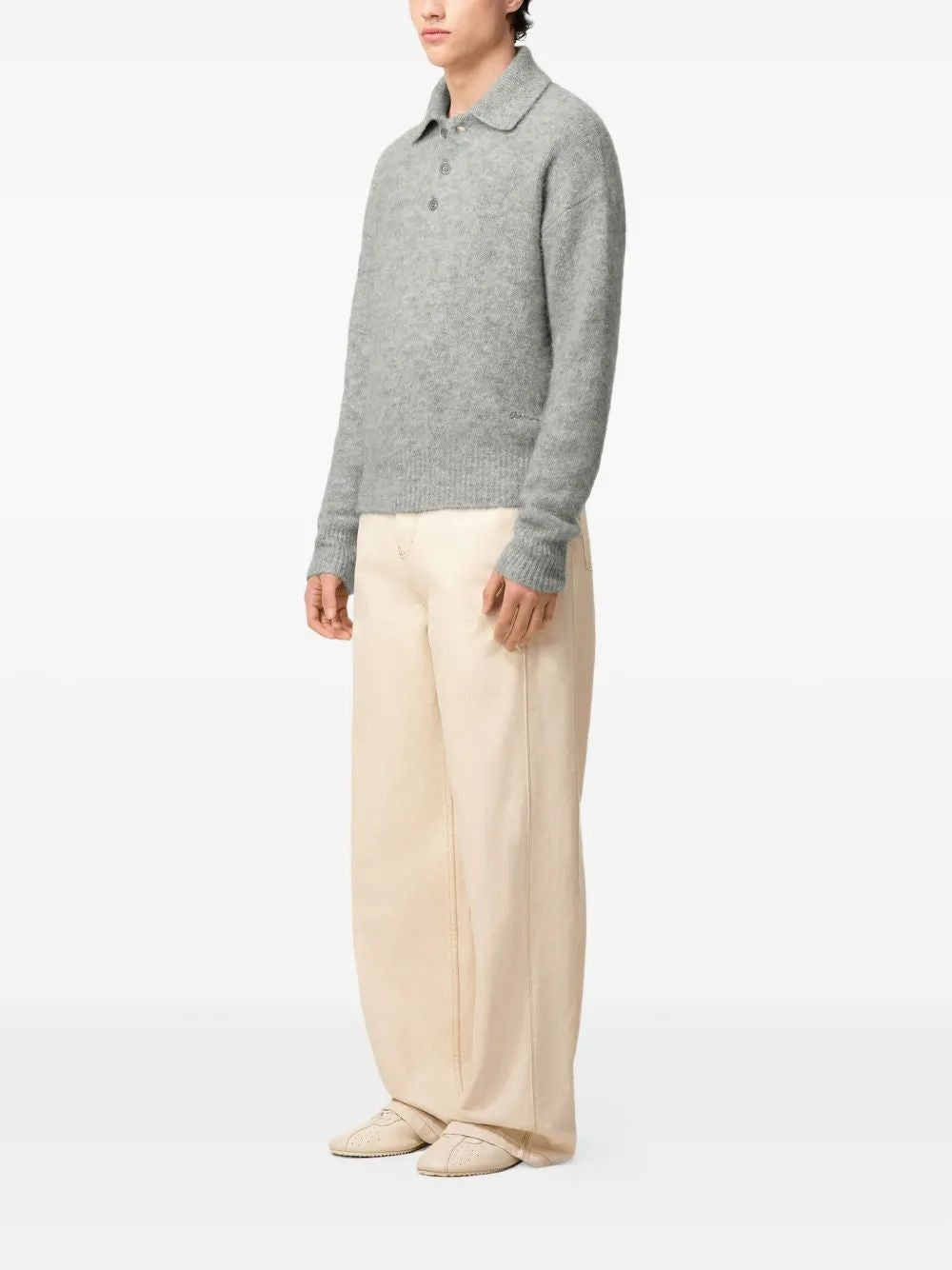 AMI PARIS Alpaca Blend Knitwear for Men - FW25 Collection