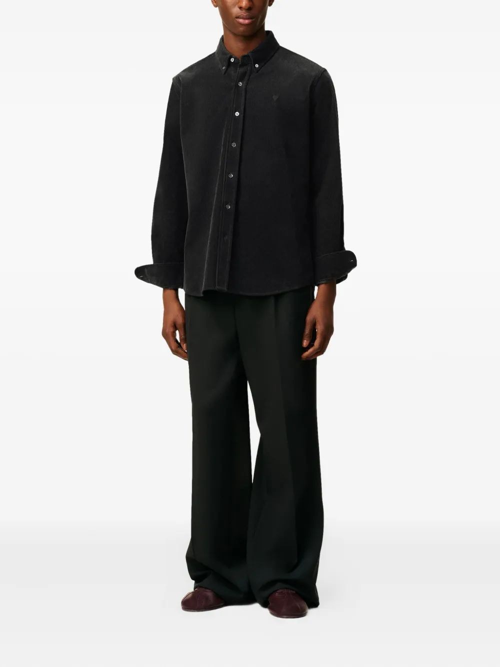 AMI PARIS Classic Mini Button-Up Shirt for Men