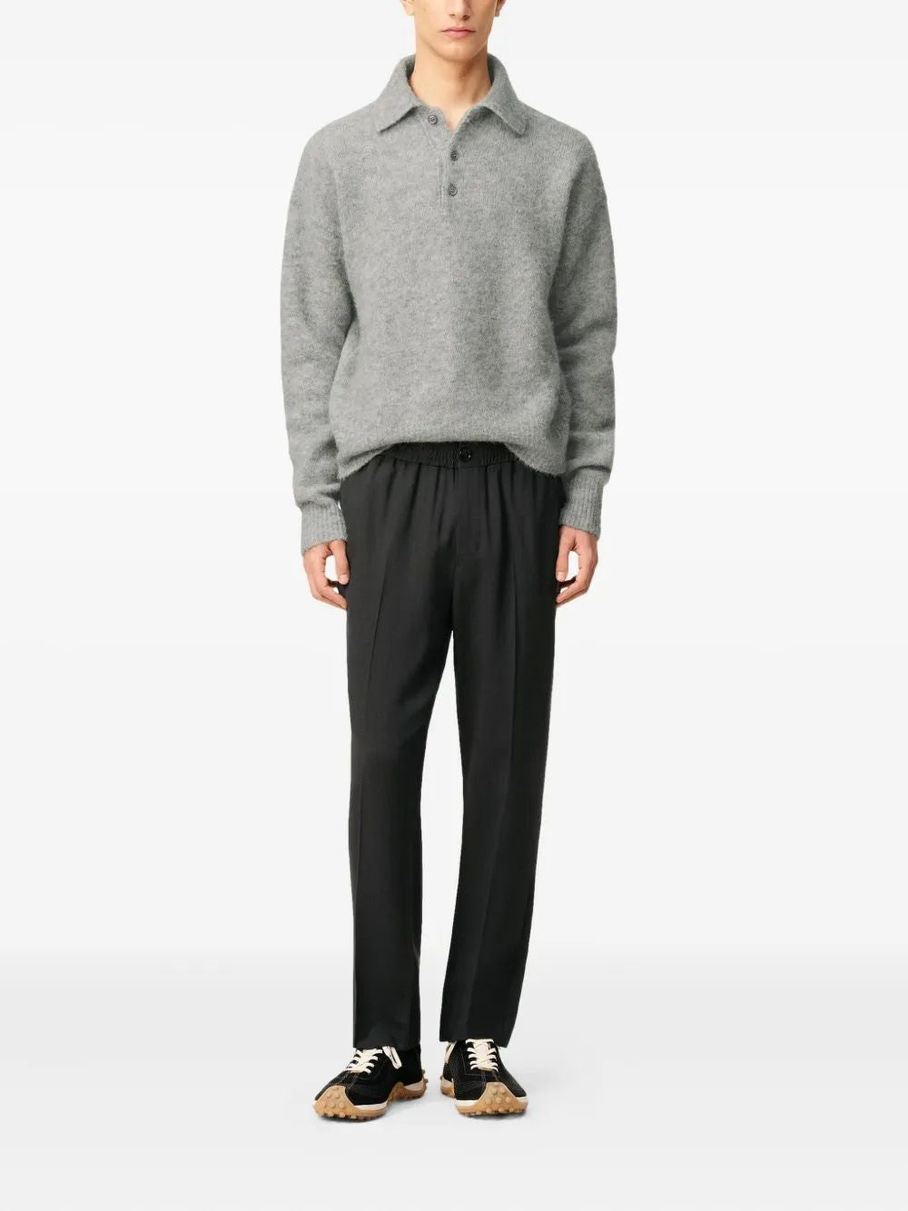AMI PARIS Wool Trousers for Men - FW25 Collection