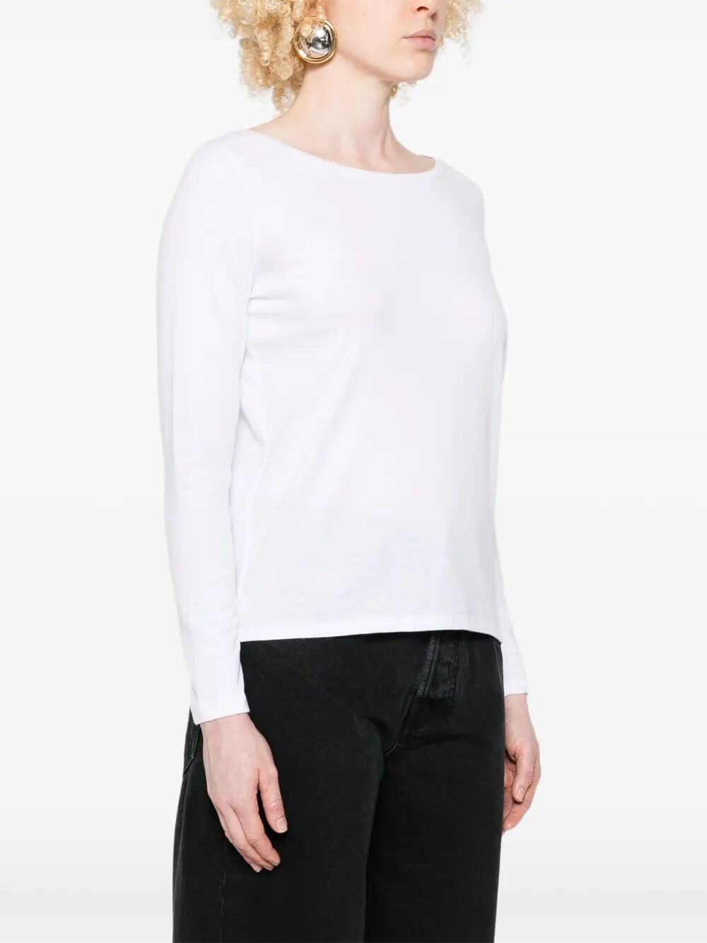 Majestic Round Neck Long Sleeve Sweater