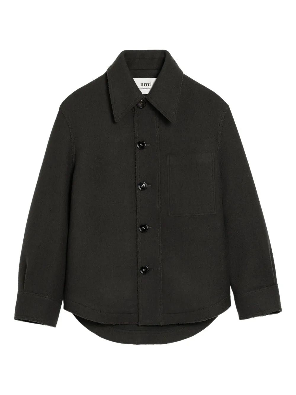 AMI PARIS Button-Down Wool Outerwear for Men