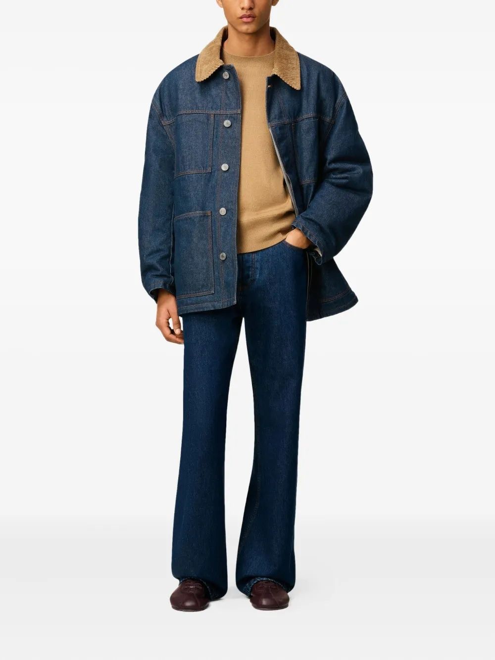 AMI PARIS Men's Mini Worker Vest for Fall 2025