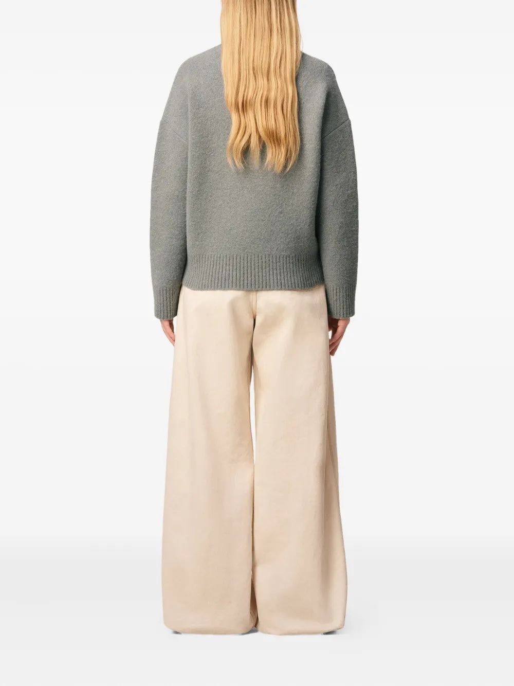 AMI PARIS Men's Wool Crewneck Sweater