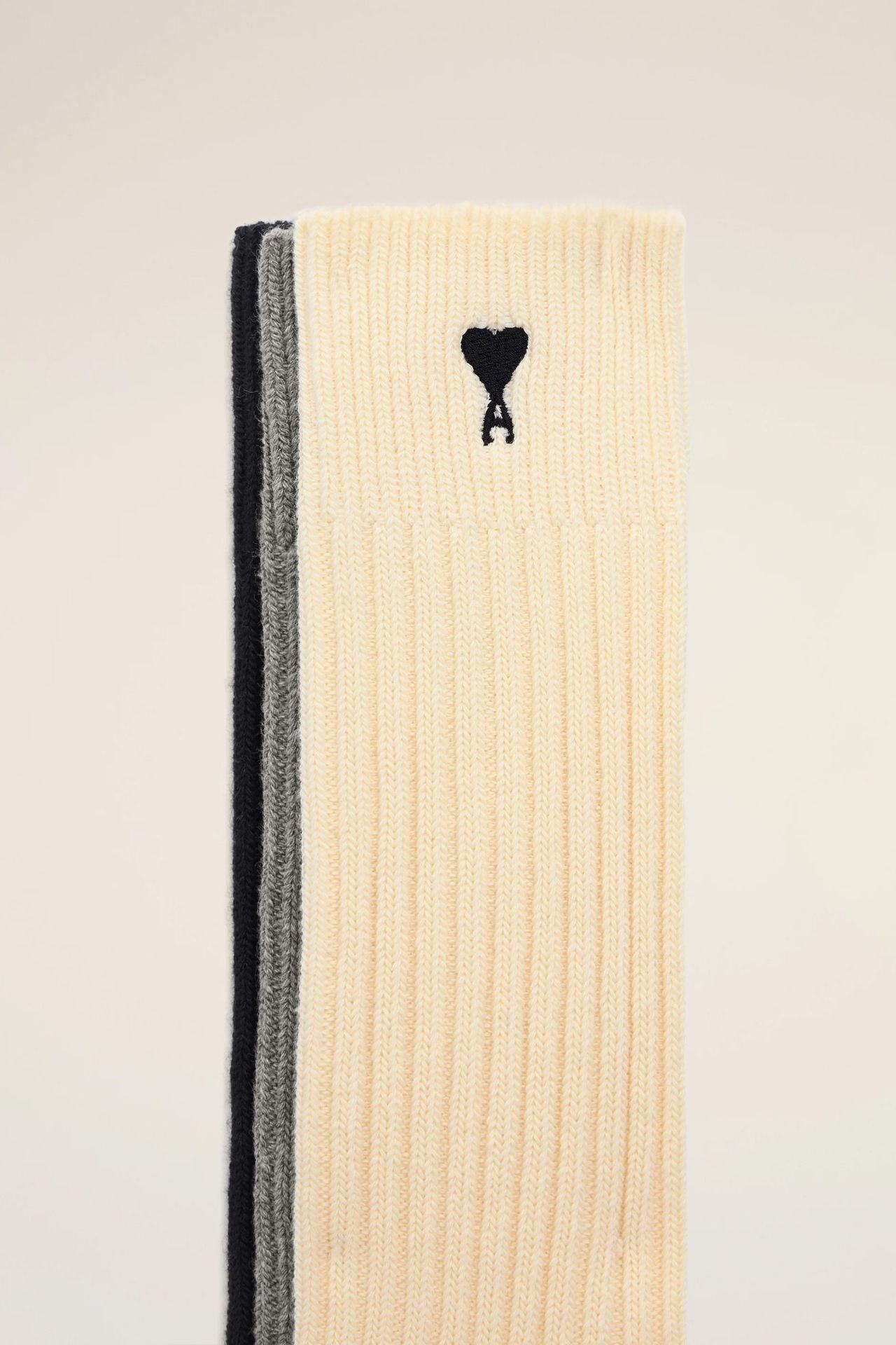 AMI PARIS Classic Textured Socks for Men 2025