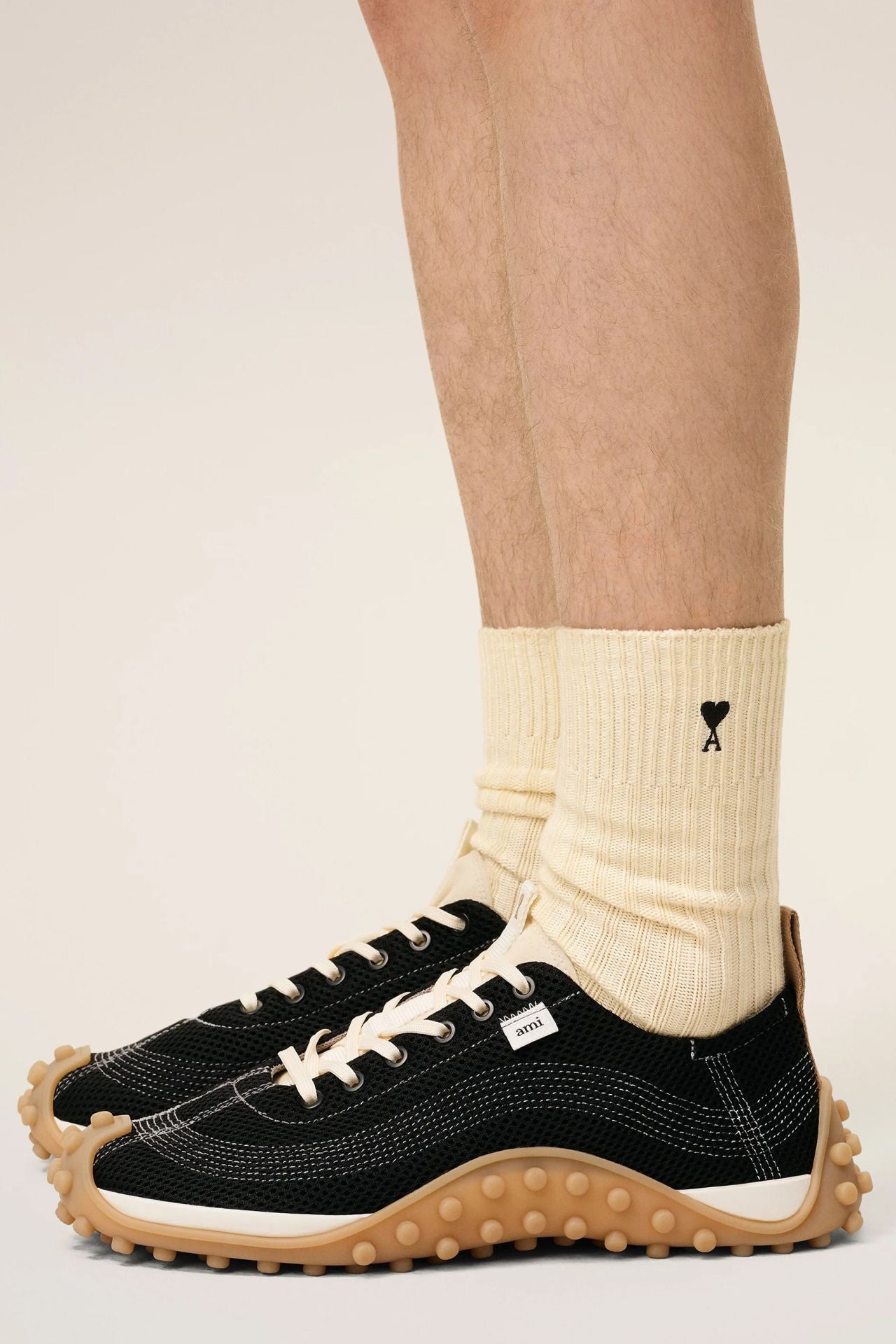 AMI PARIS Classic Textured Socks for Men 2025